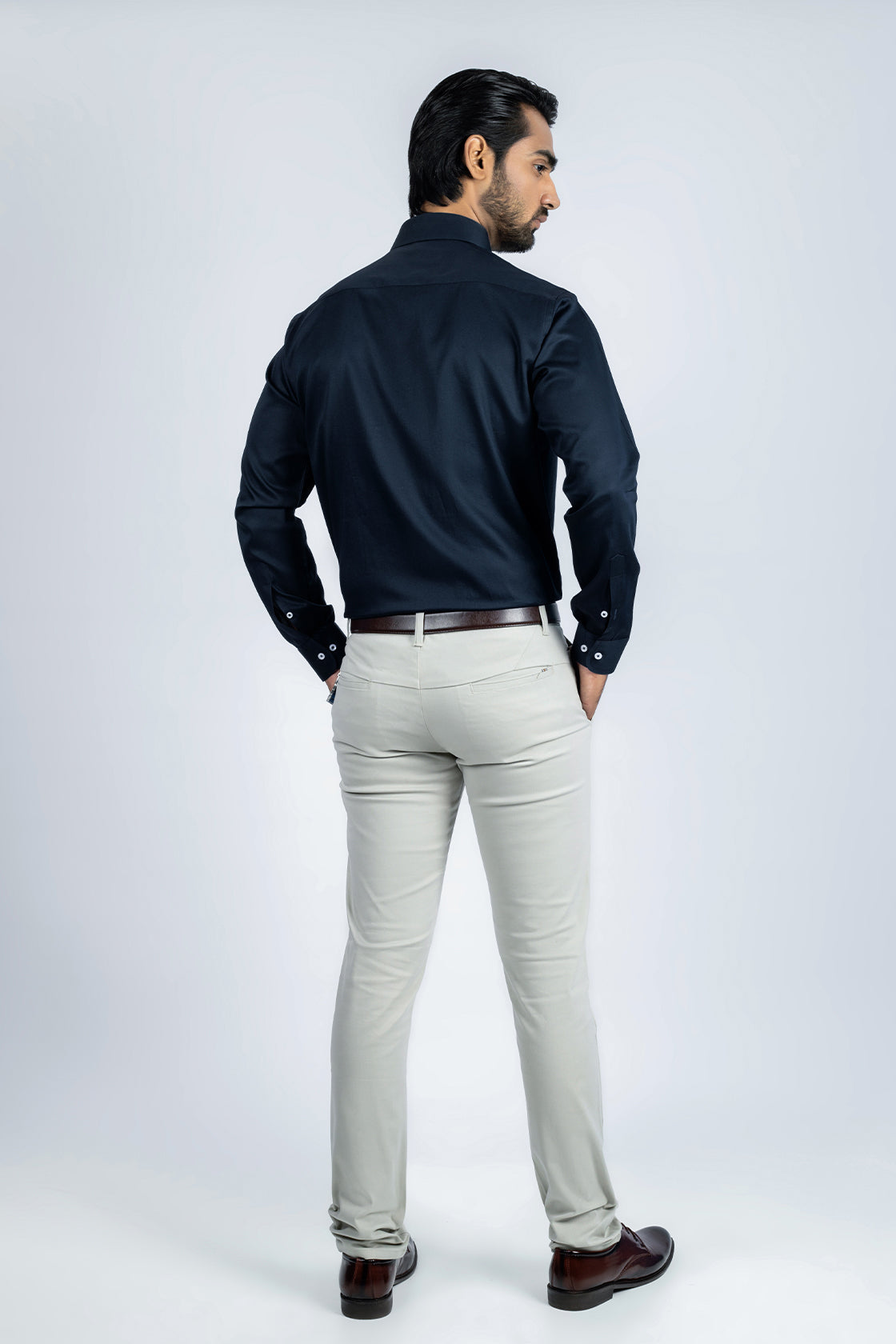 cotton Formal Shirt in Blue