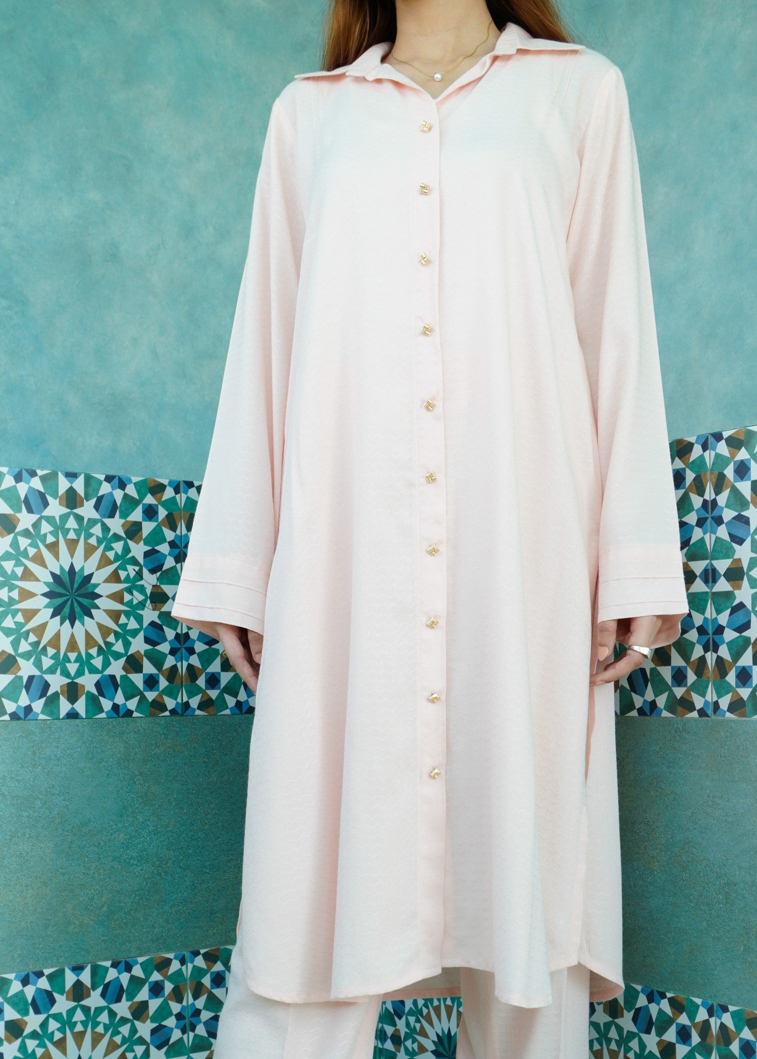 linen Co Ord Sets in Pastel pink