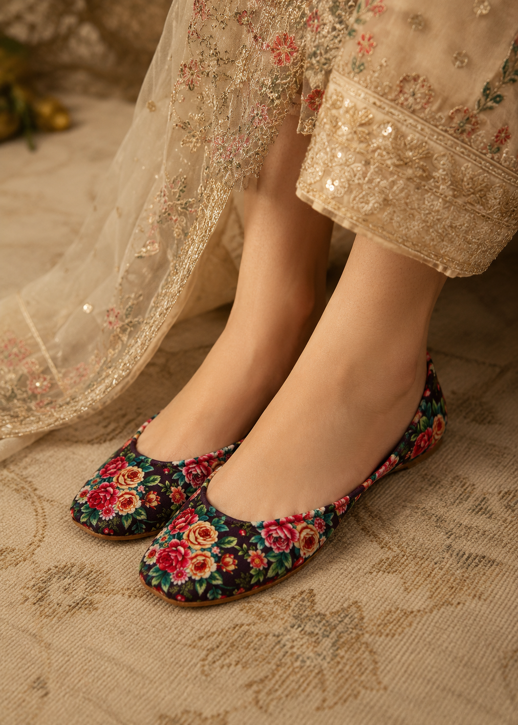 Khussa in Multi by - High Quality Women Khussa JEM5541