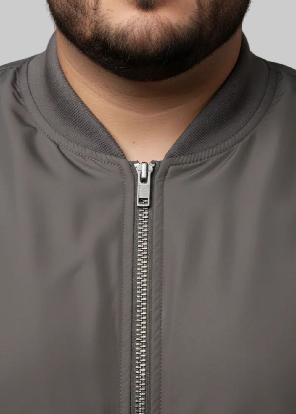 polyester Jacket in Grey