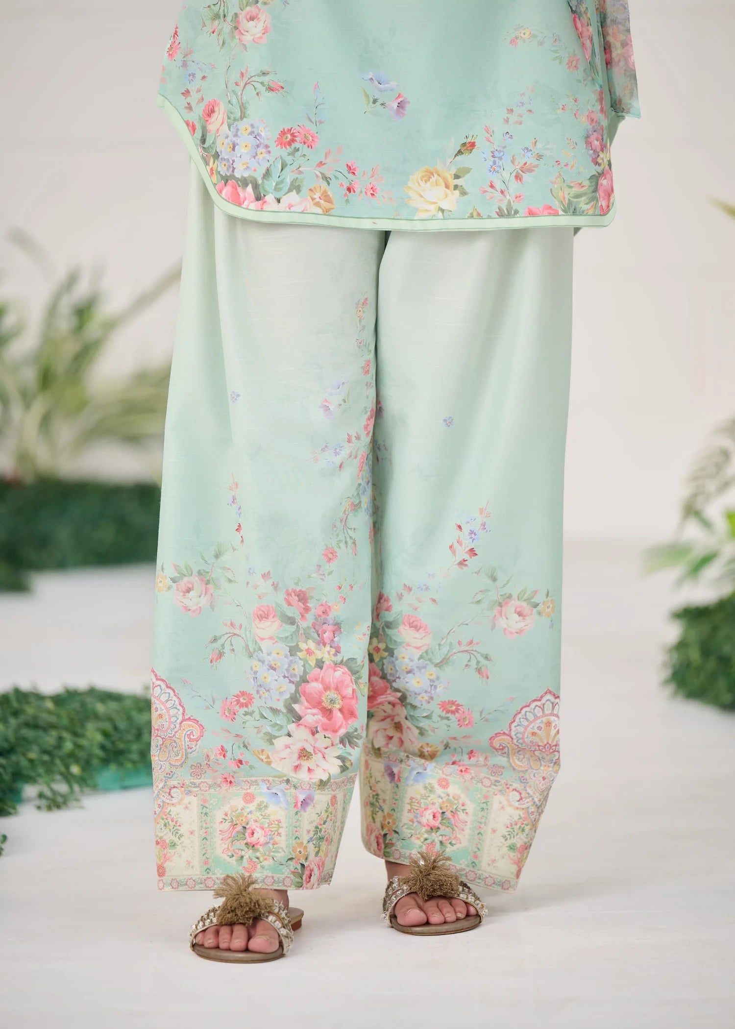 raw silk Co Ord Sets in Light blue
