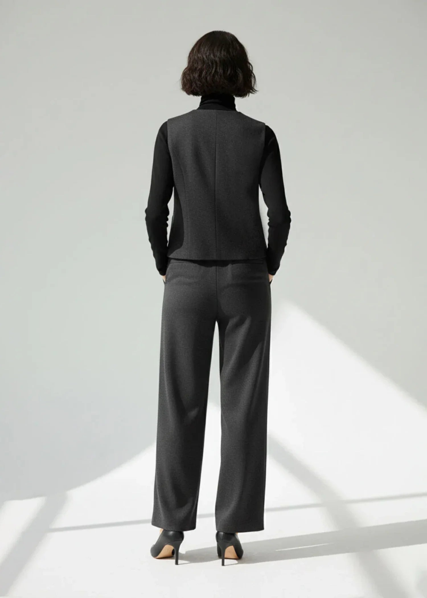 wool Suits in Charcoal