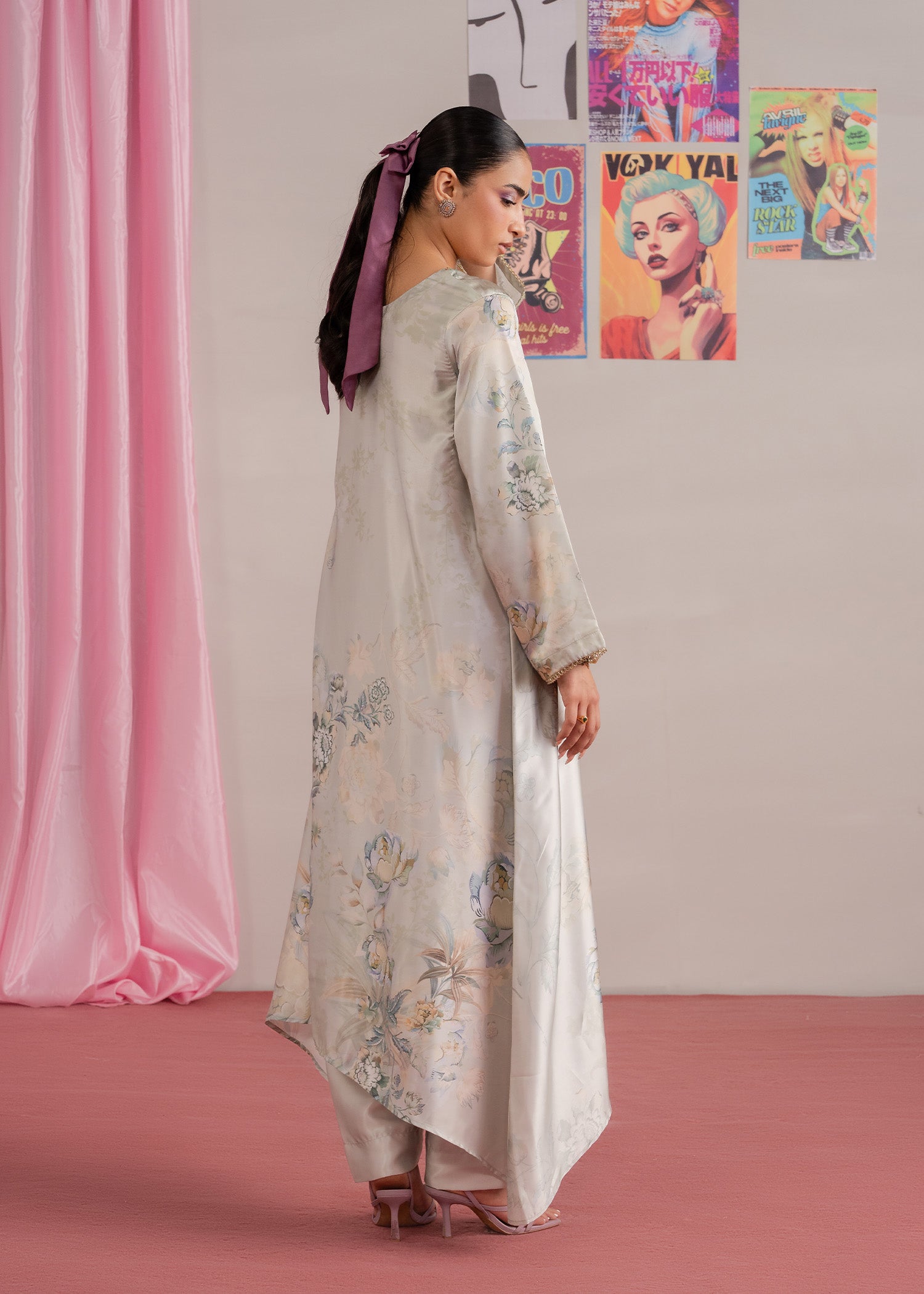 charmuse/shamooz Pishwas in Light grey