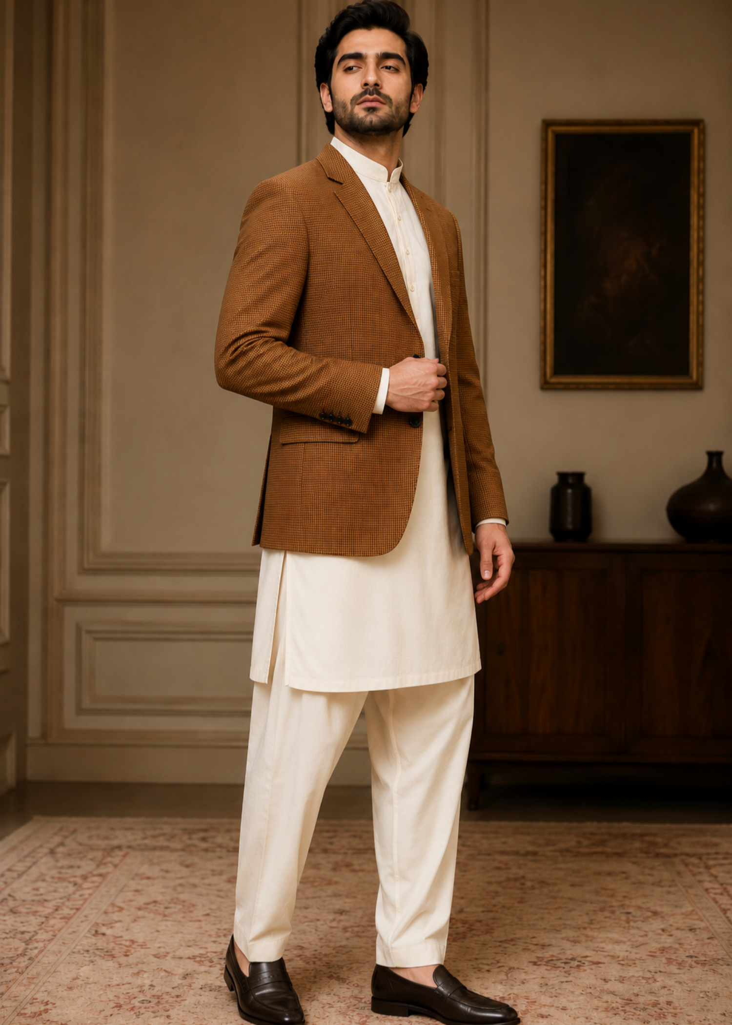 tropical Blazer in Orange