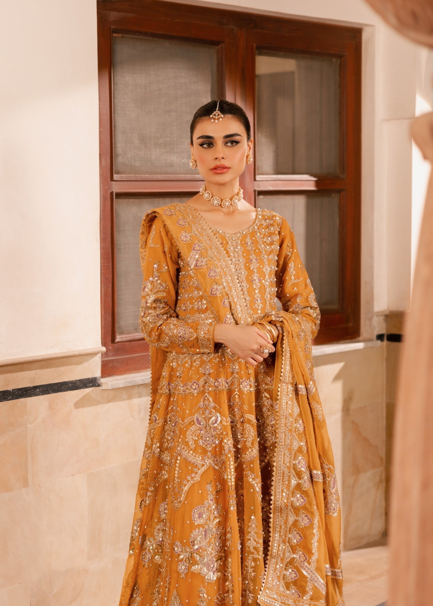 chiffon Maxi in Mustard