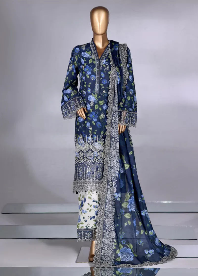 Stitched Lawn Suit – B-7
