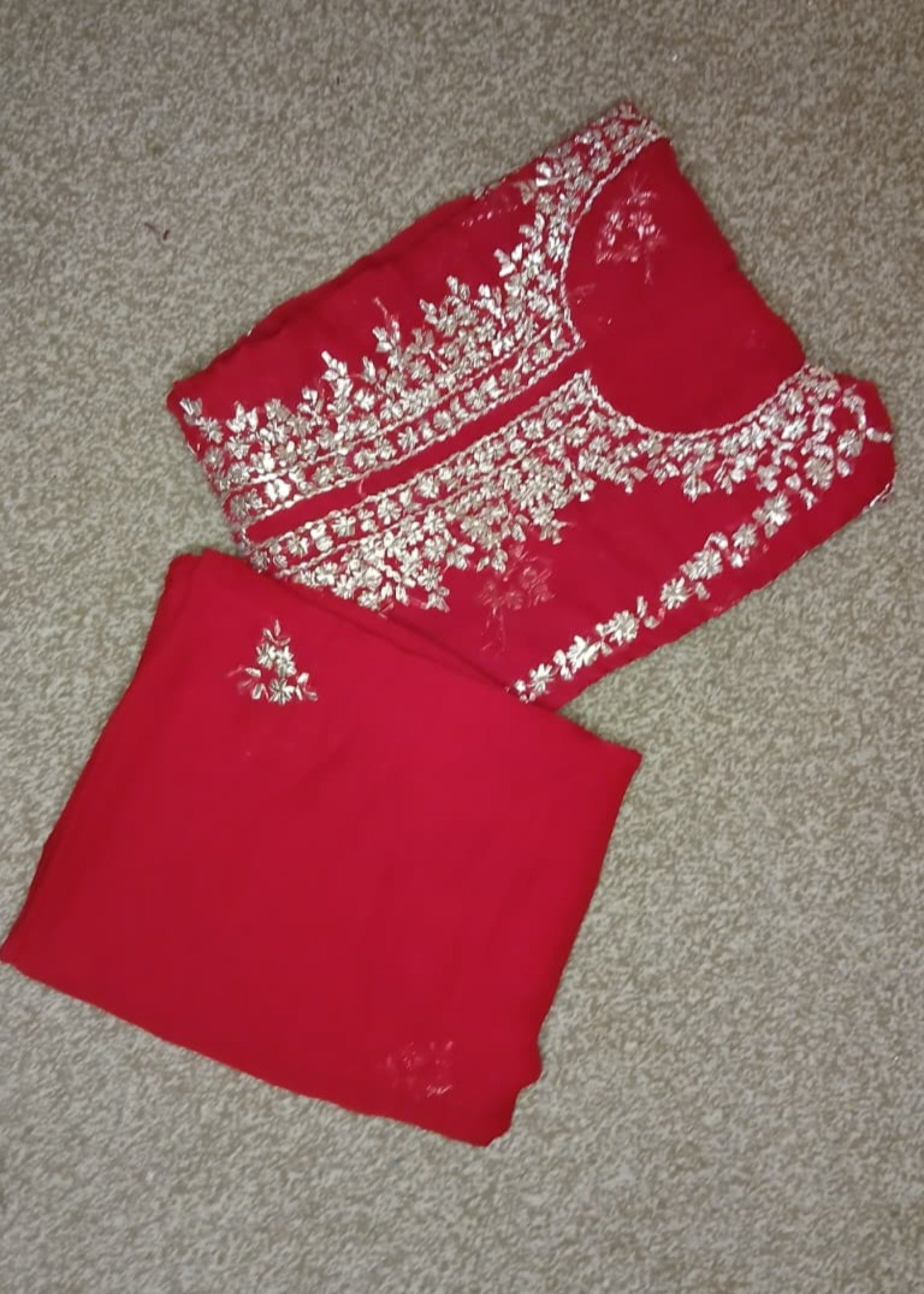 crinkle Unstitched in Venetian red