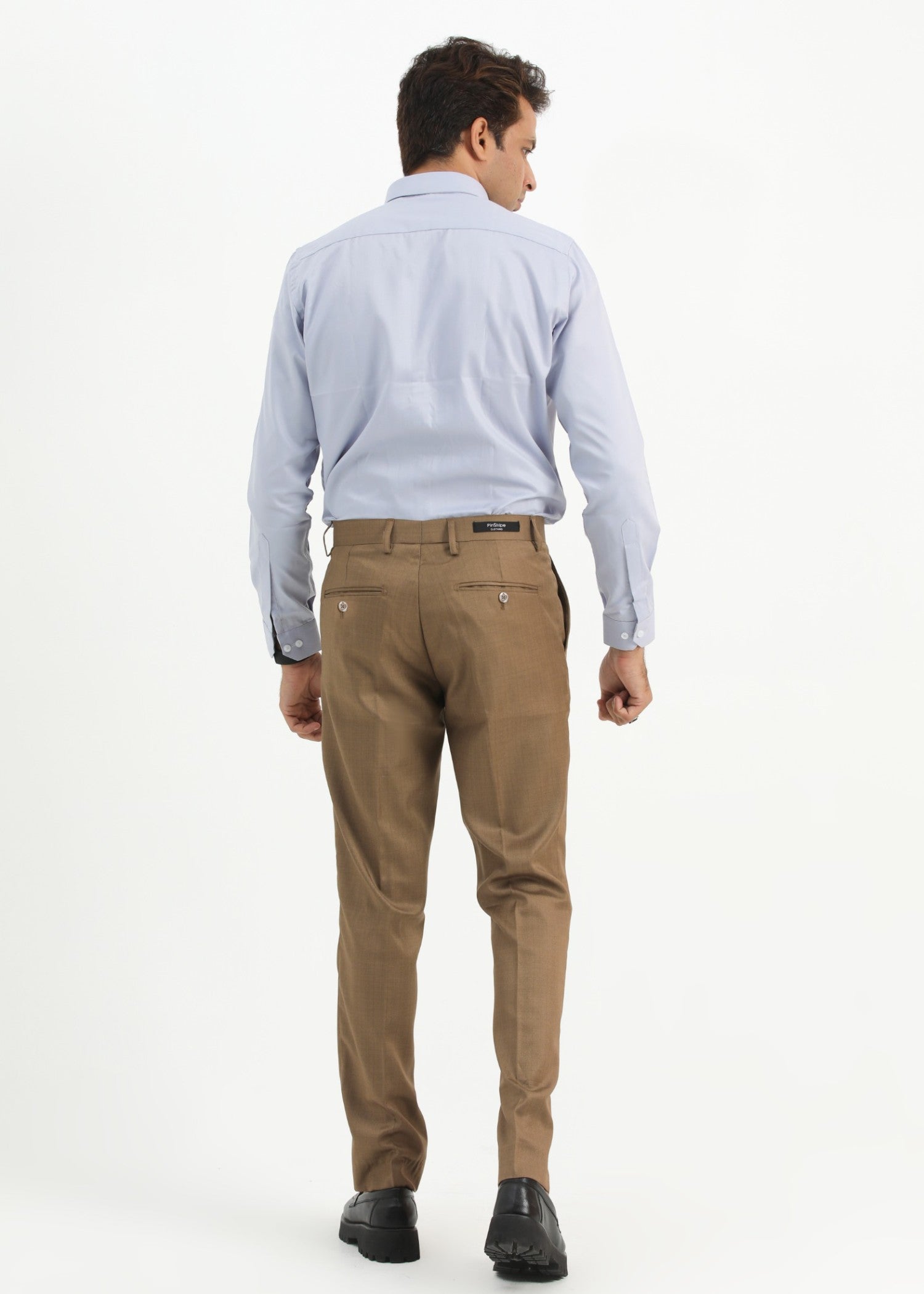 cotton silk Formal Shirt in Powder blue