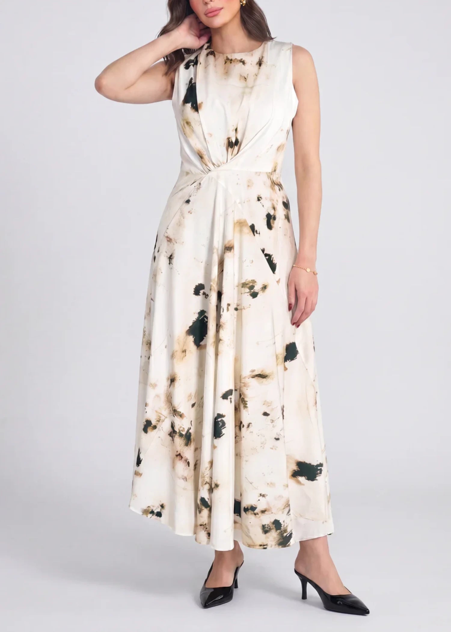 polyester Maxi in Ivory