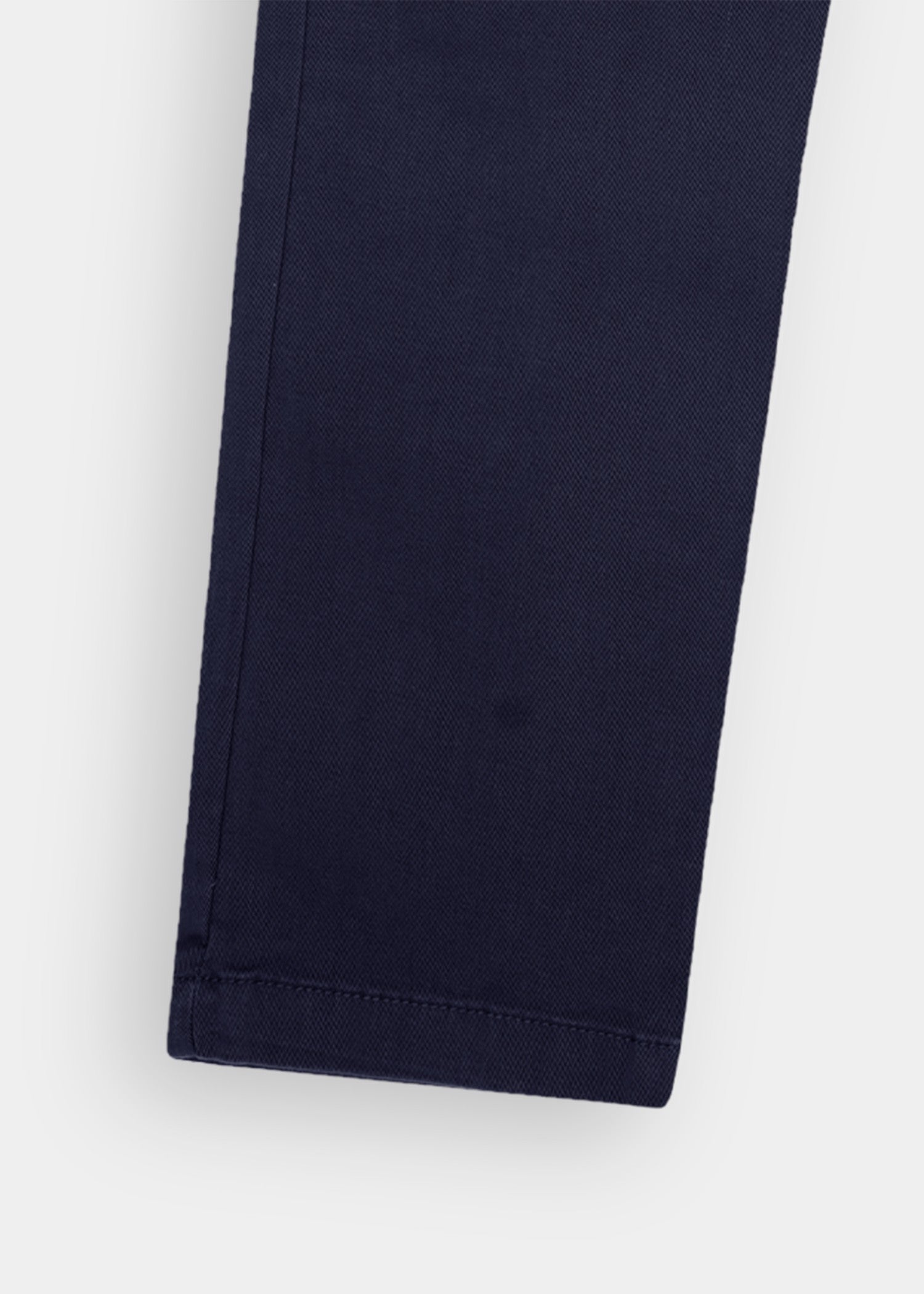 cotton satin Pants in Navy blue