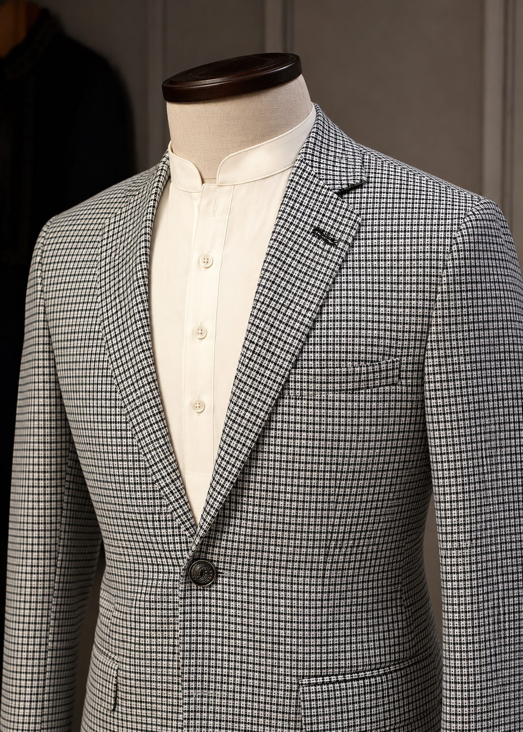 tropical Blazer in Silver