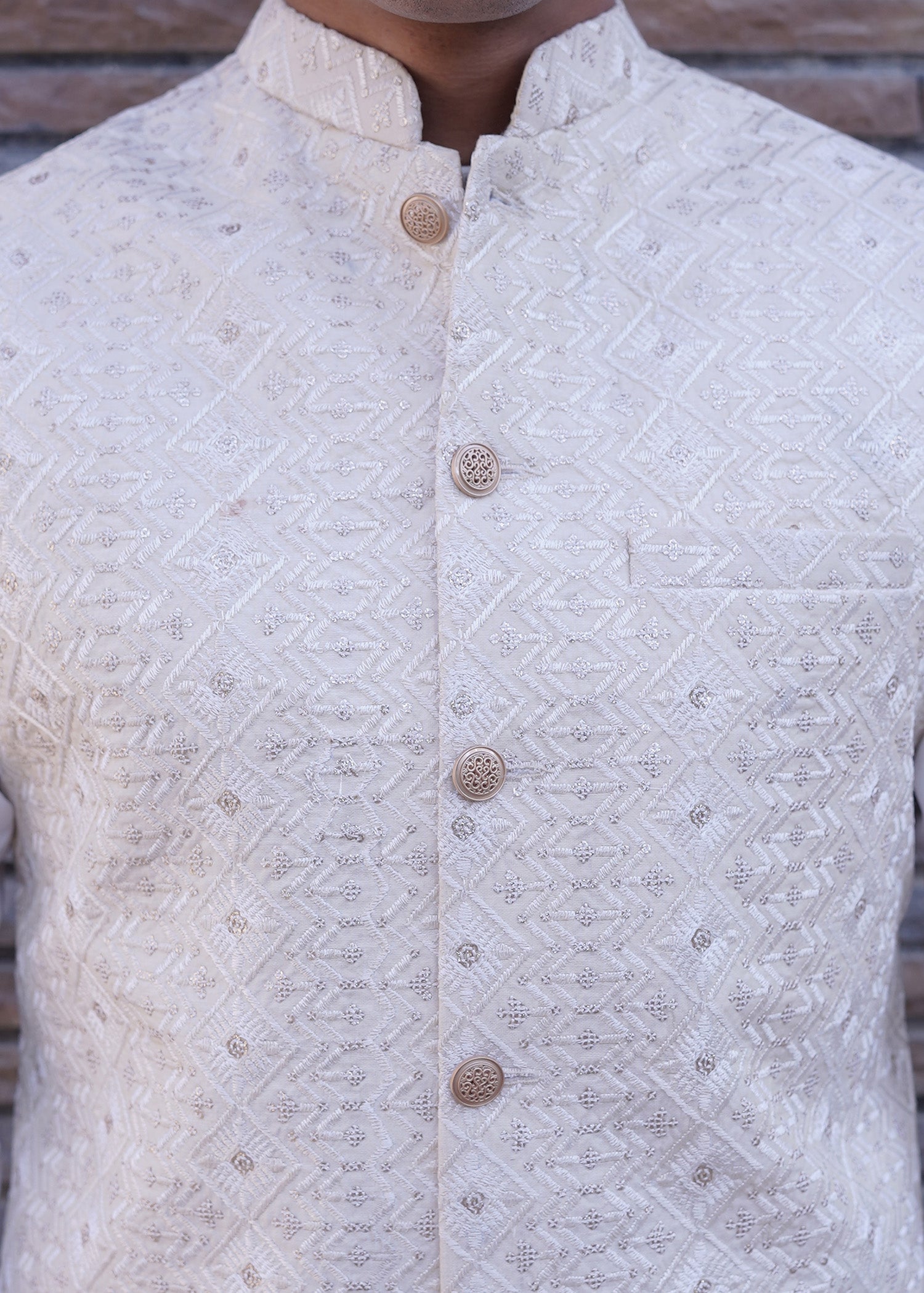 masuri Waistcoat in Cream