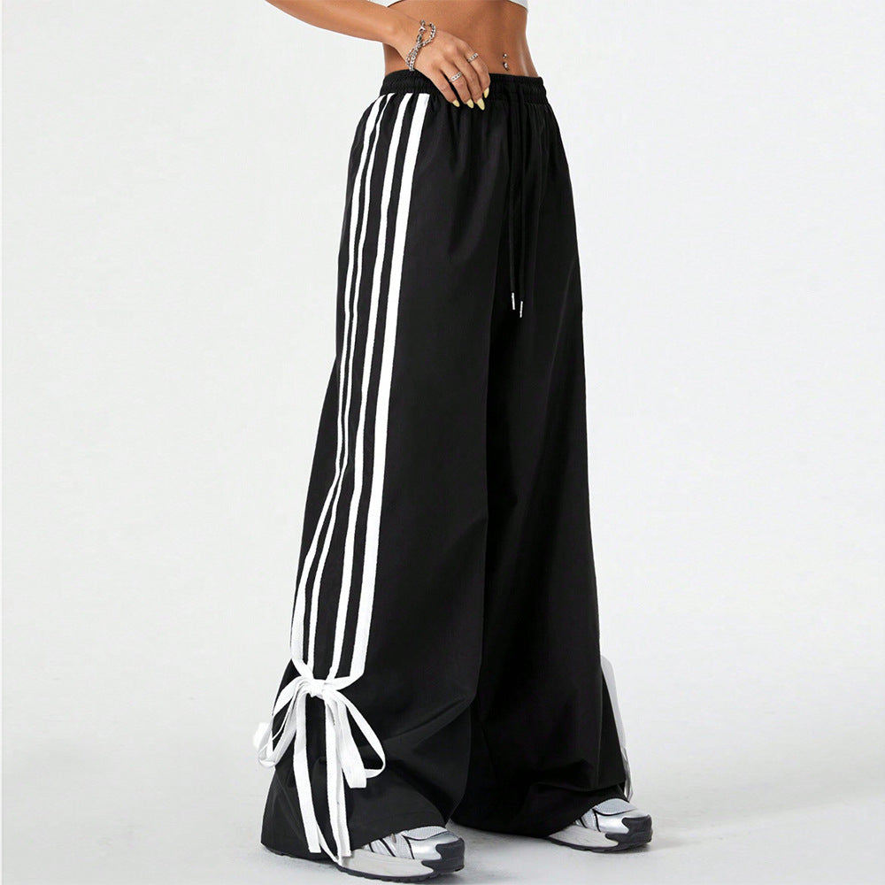 Women's Clothes Casual Pants Slimming High Waist Wide Legs Trousers