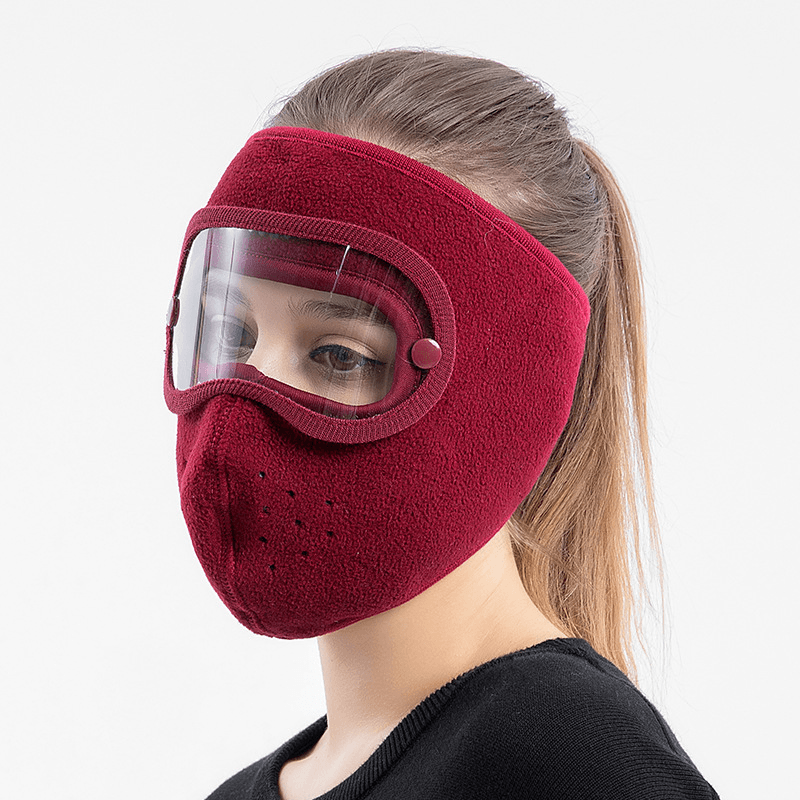 Polar Fleece Riding Windproof High-Definition Goggles Anti-Fog Mask