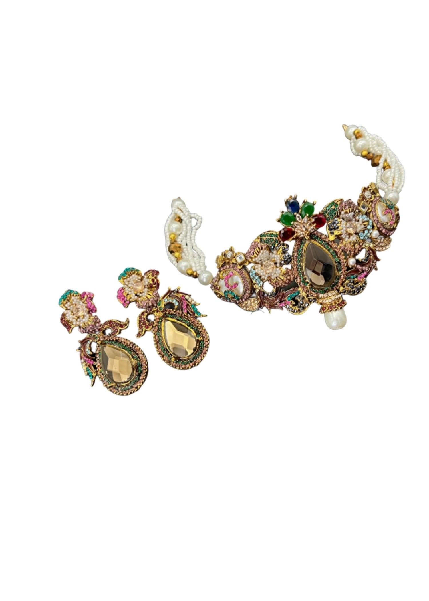 Choker in Multi Color by - Trendy Women Choker BJD8932