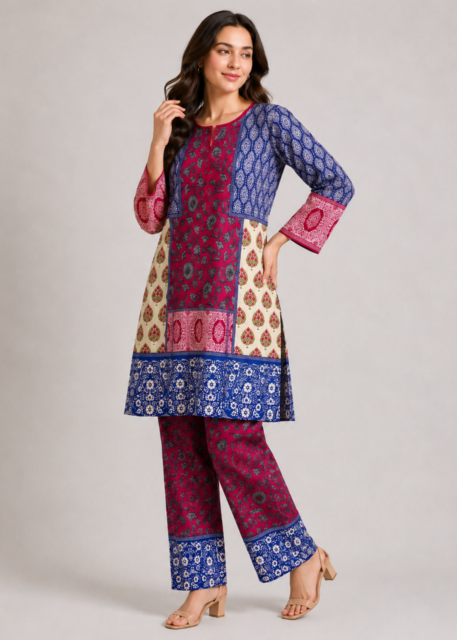 lawn Co Ord Sets in Wine