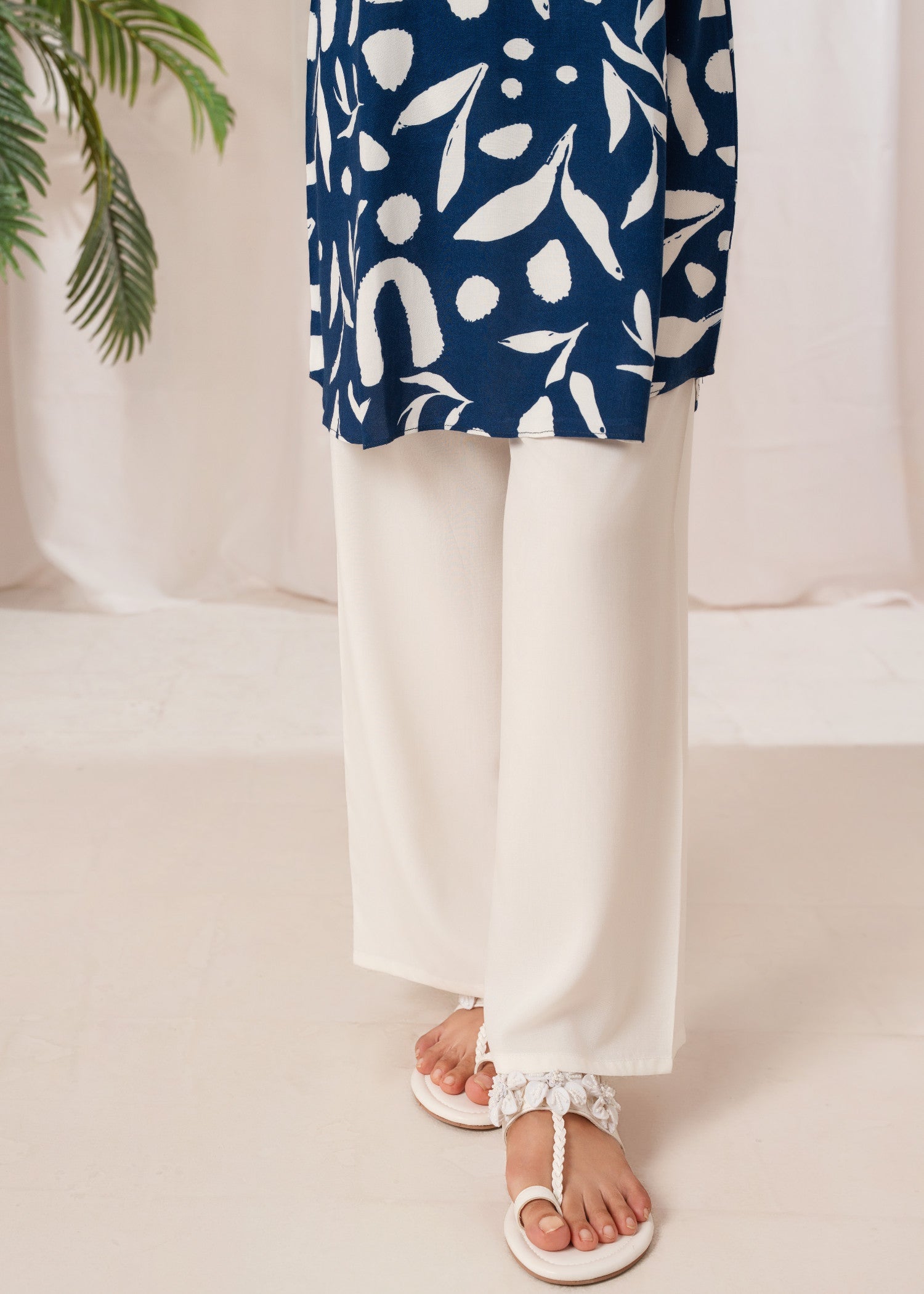 linen Tunic in Blue
