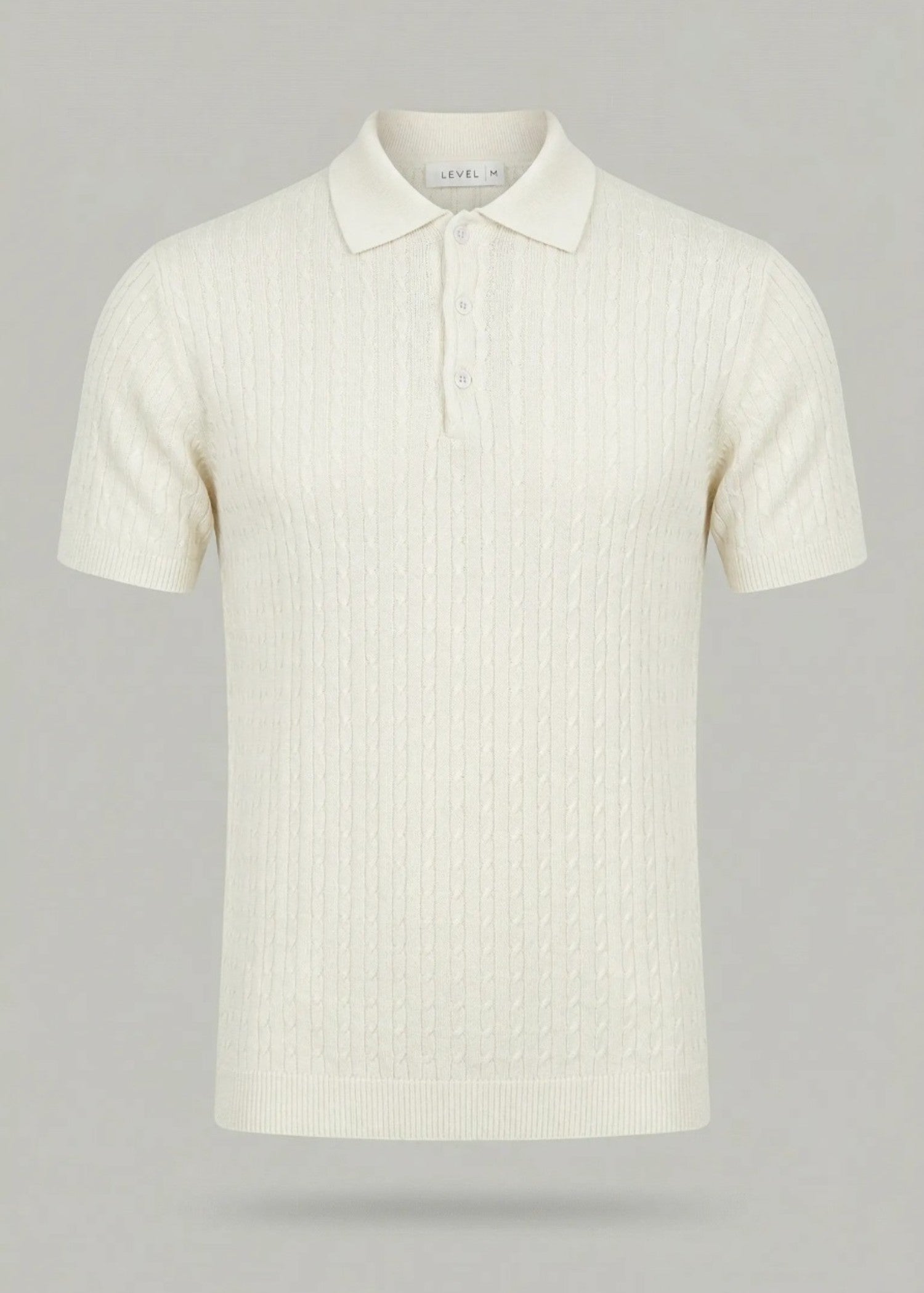 cotton jersey Polo Shirt in Off-white