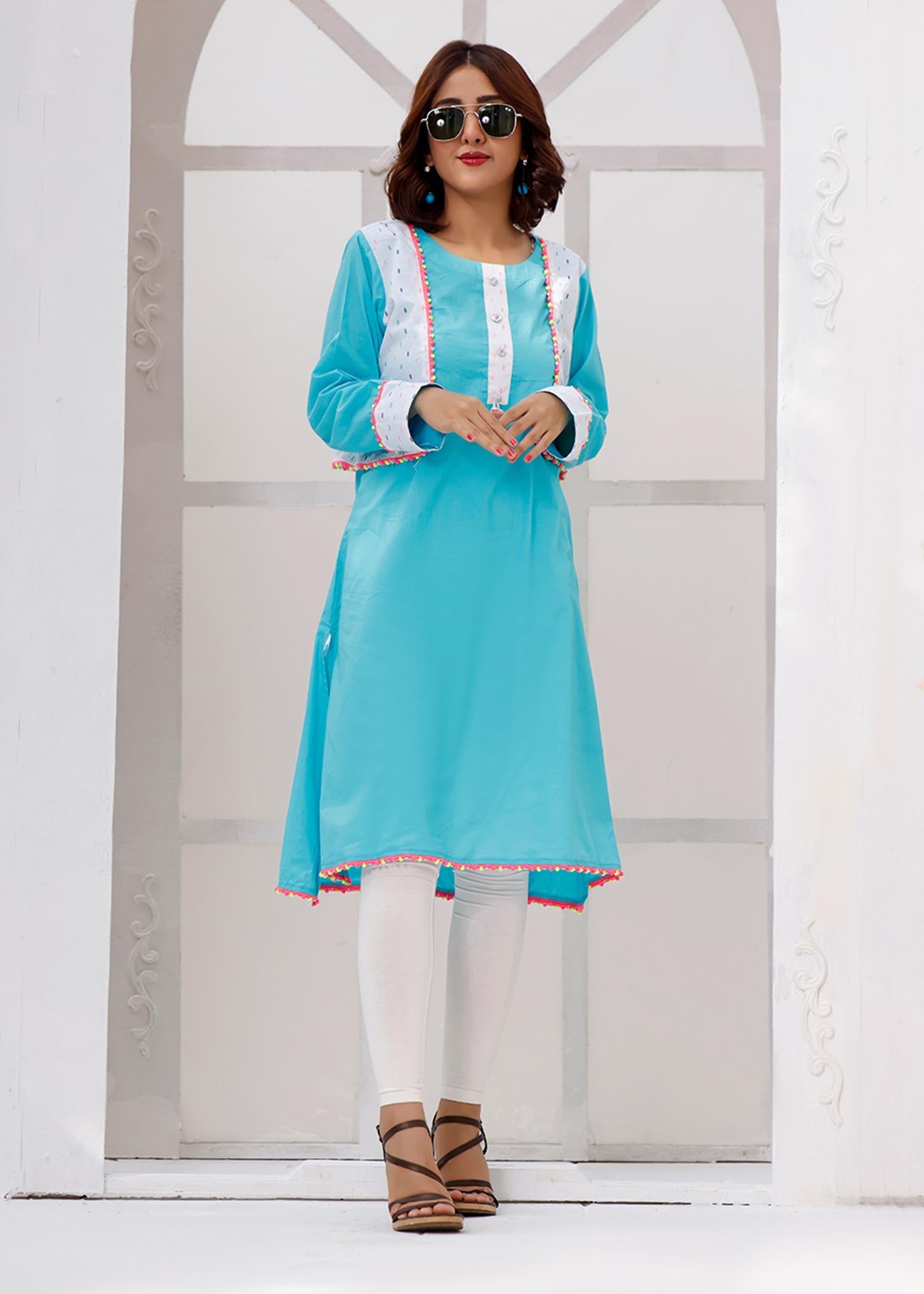 cotton Kurti in Sky