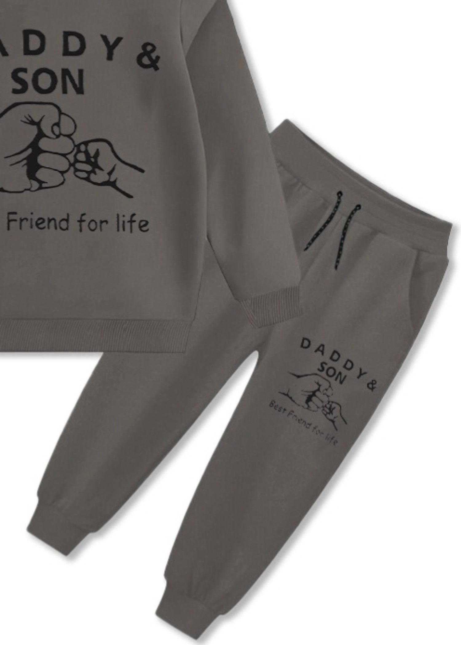 fleece Tracksuit in Dim grey