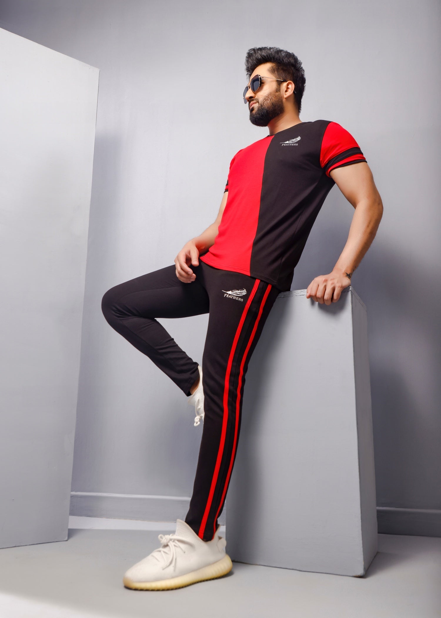 terry Tracksuit in Red