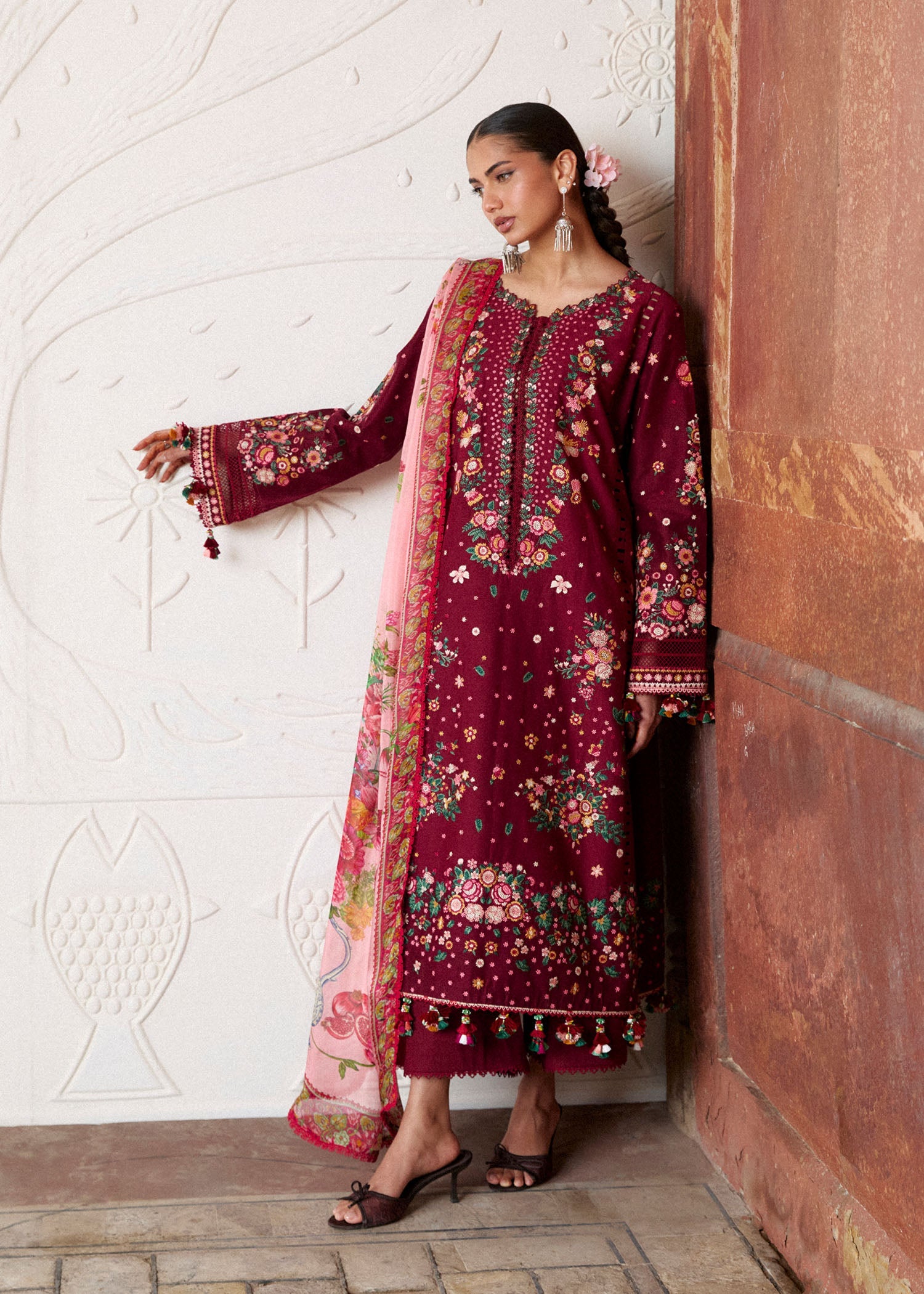 Zan Festive Luxury Lawn – Kestane