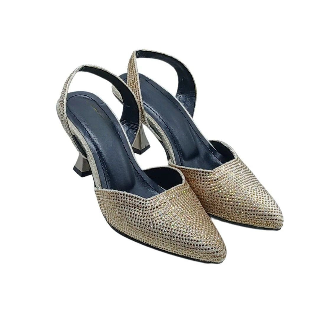 Heels in Gold by - High Quality Women Heels NSN0554