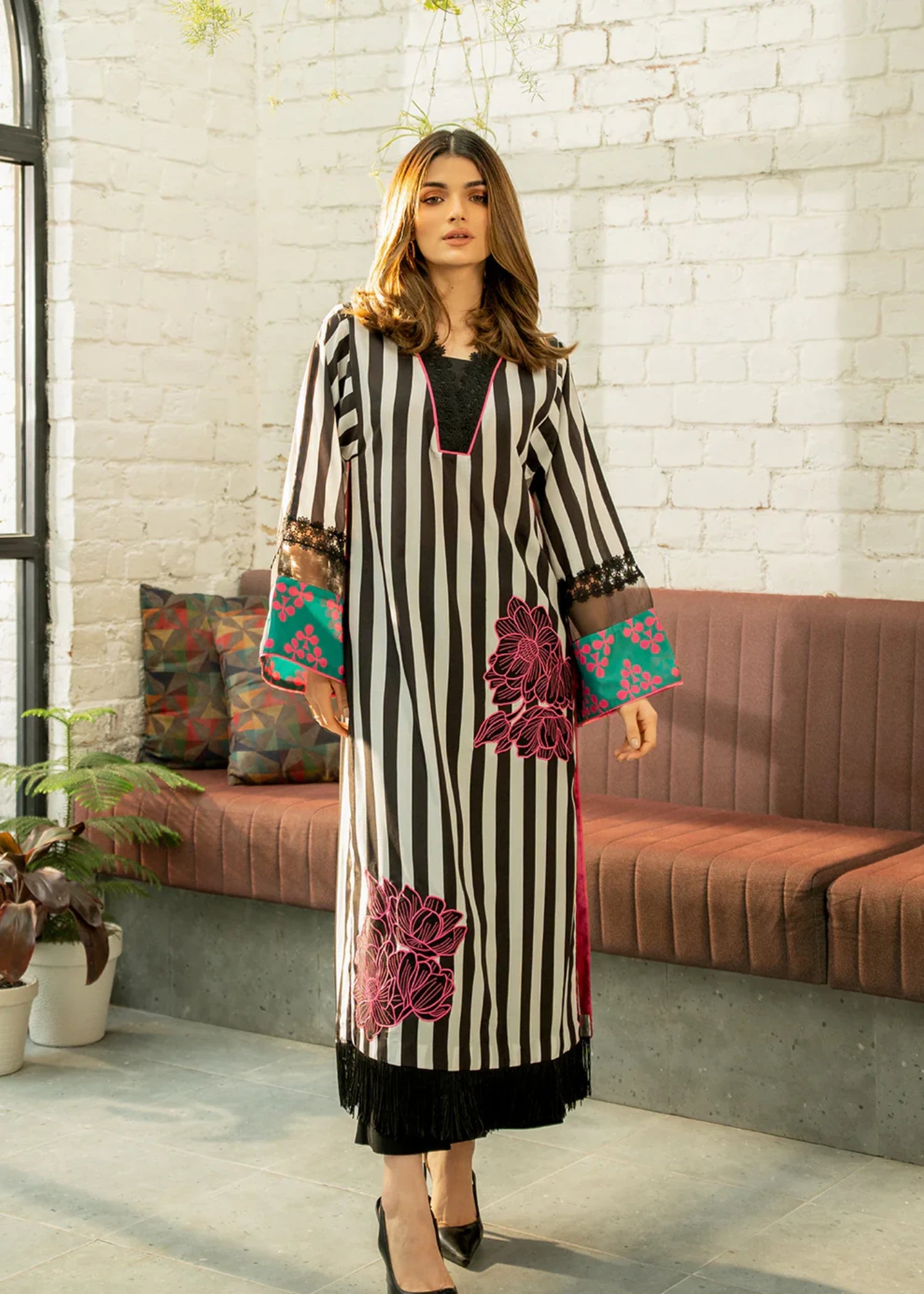crepe Kurti in Multi