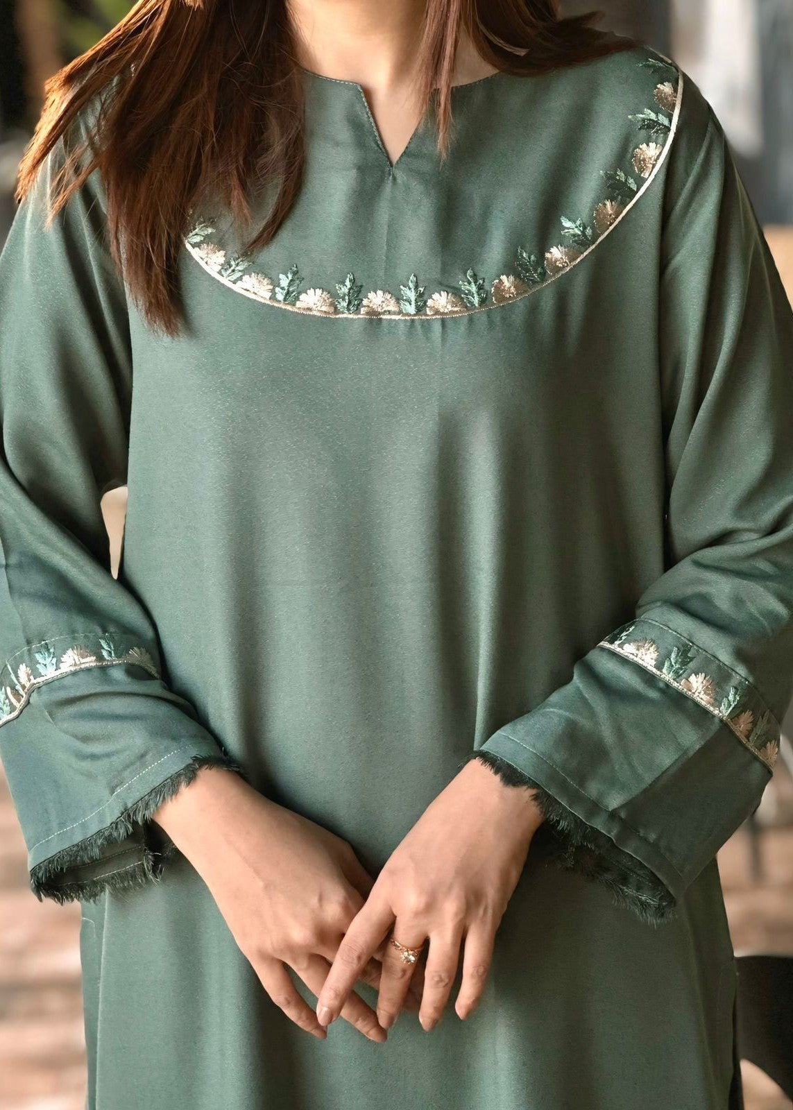 karandi Co Ord Sets in Sage green