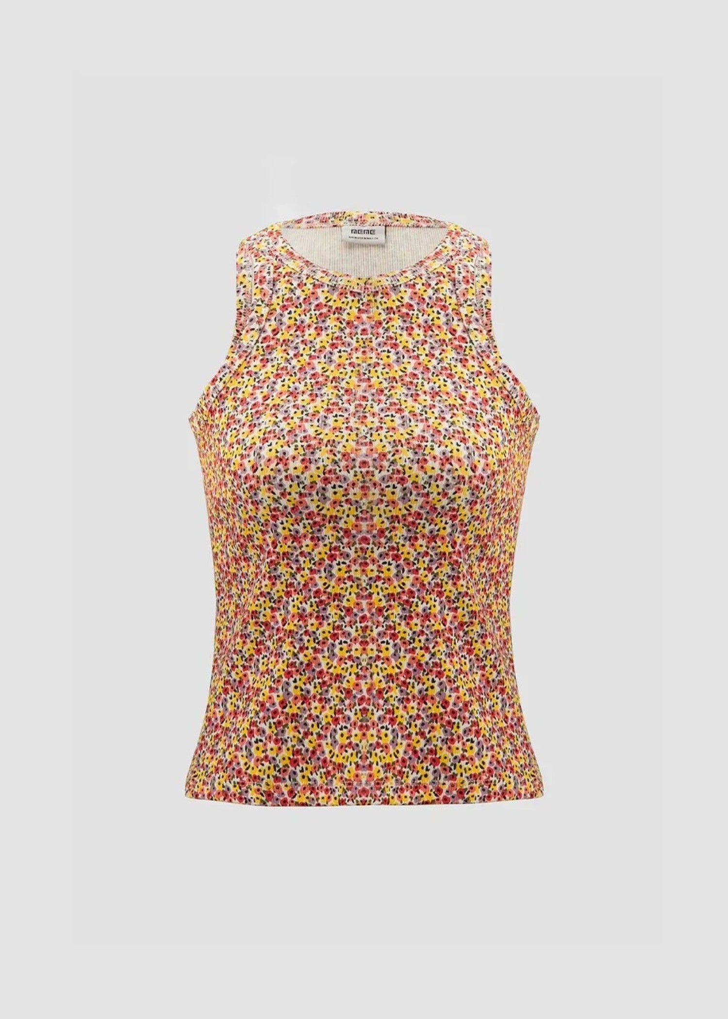 cotton jersey Tank Top in Multi