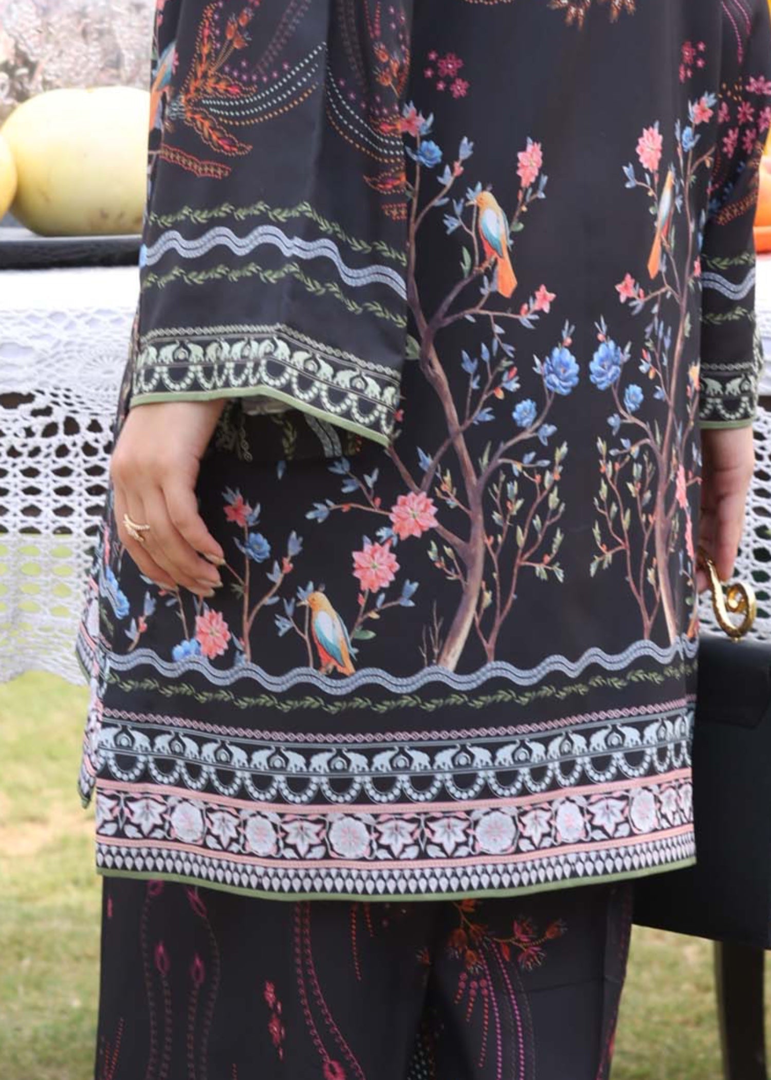 poly lawn Co Ord Sets in Onyx