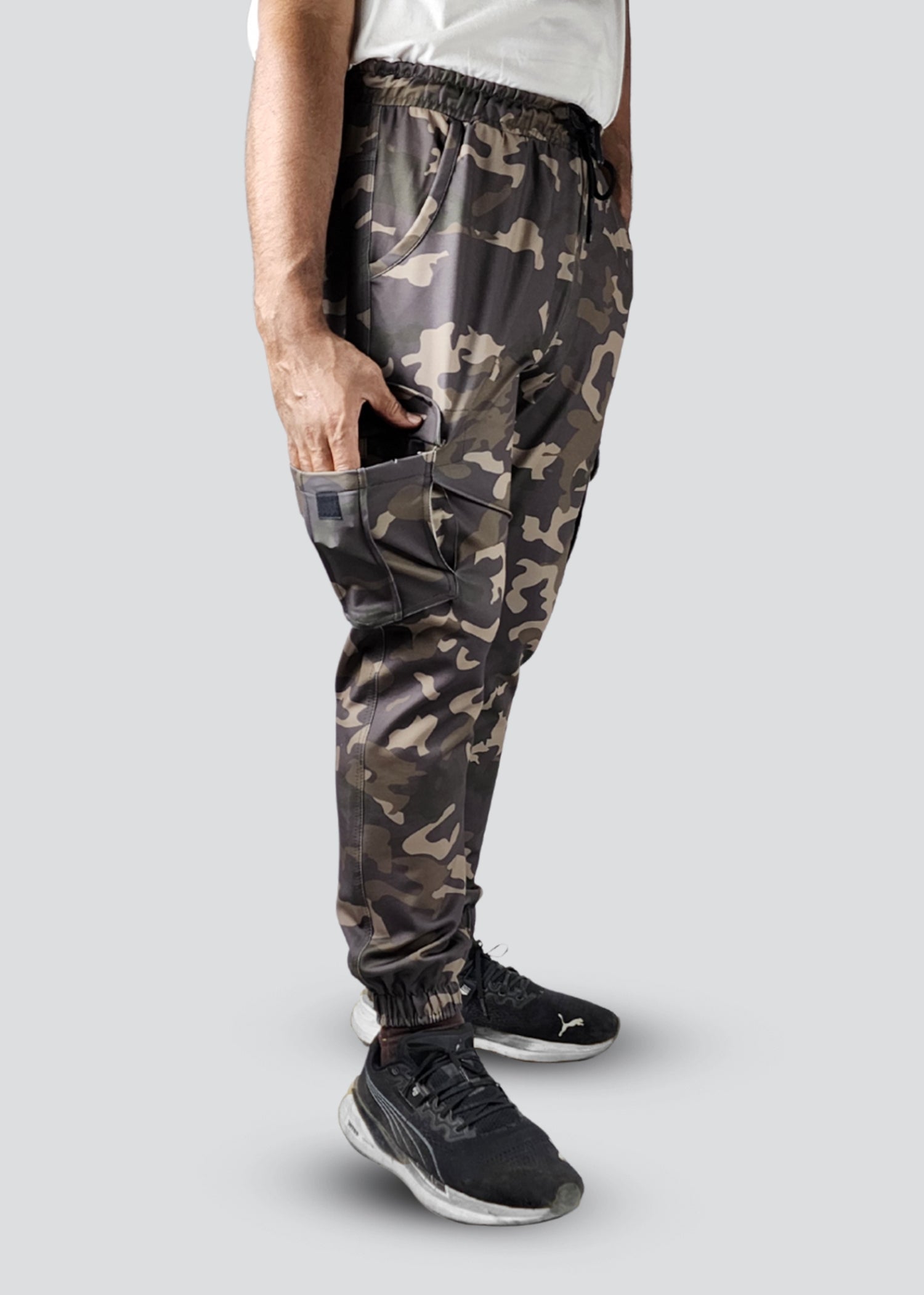 polyester Trousers in Green