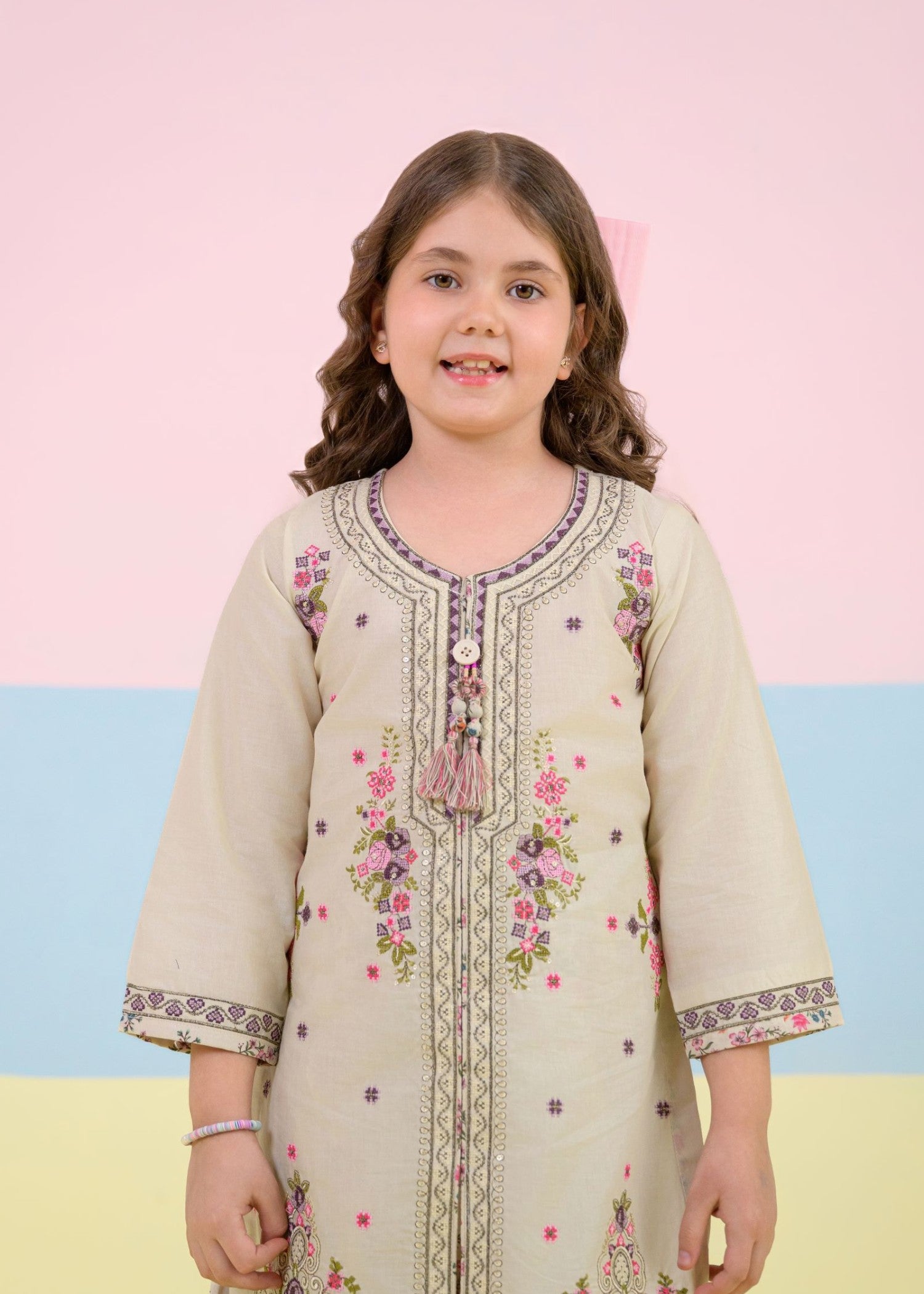 cotton Kurta Set in Grey
