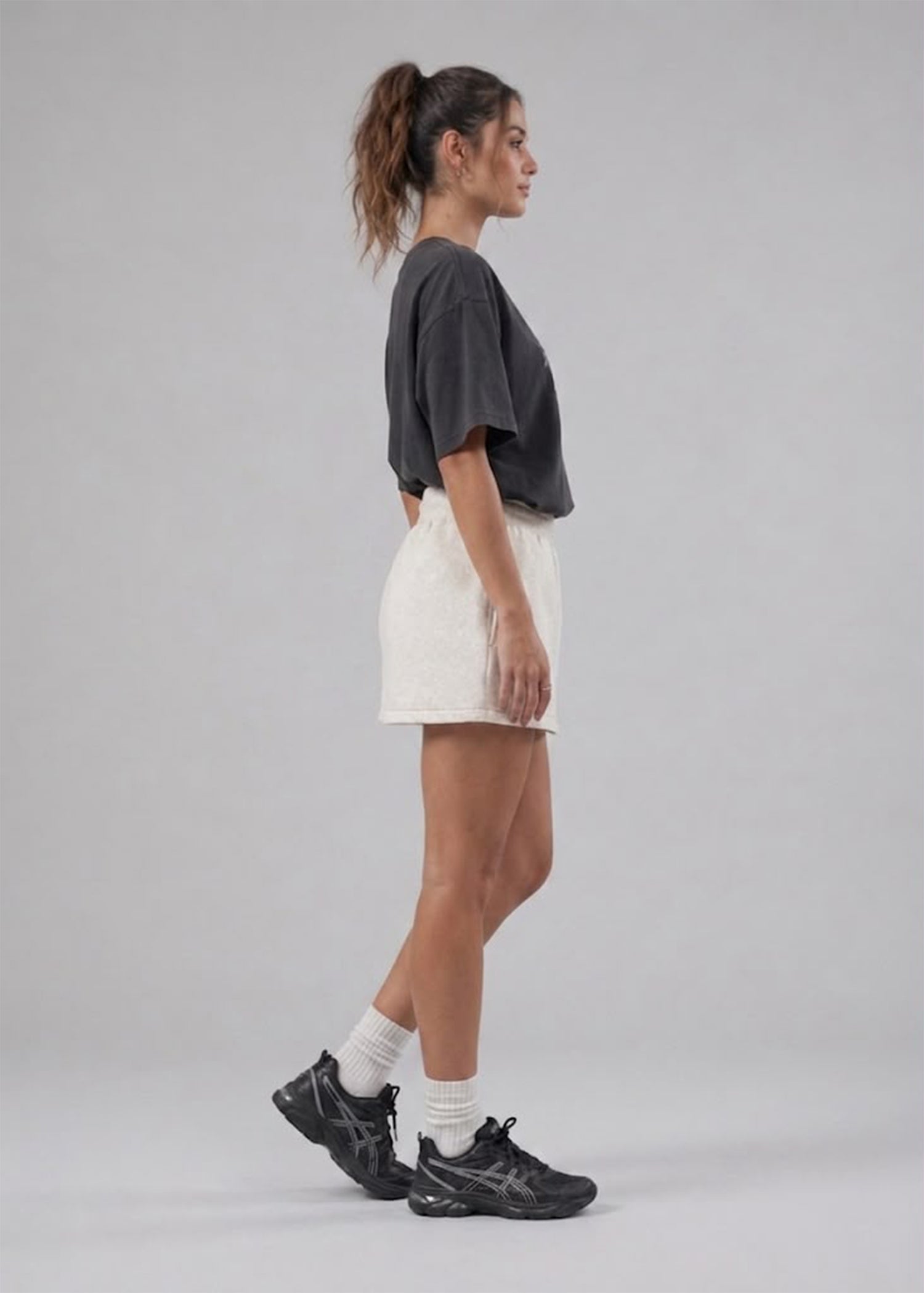 terry Skirt in Ivory