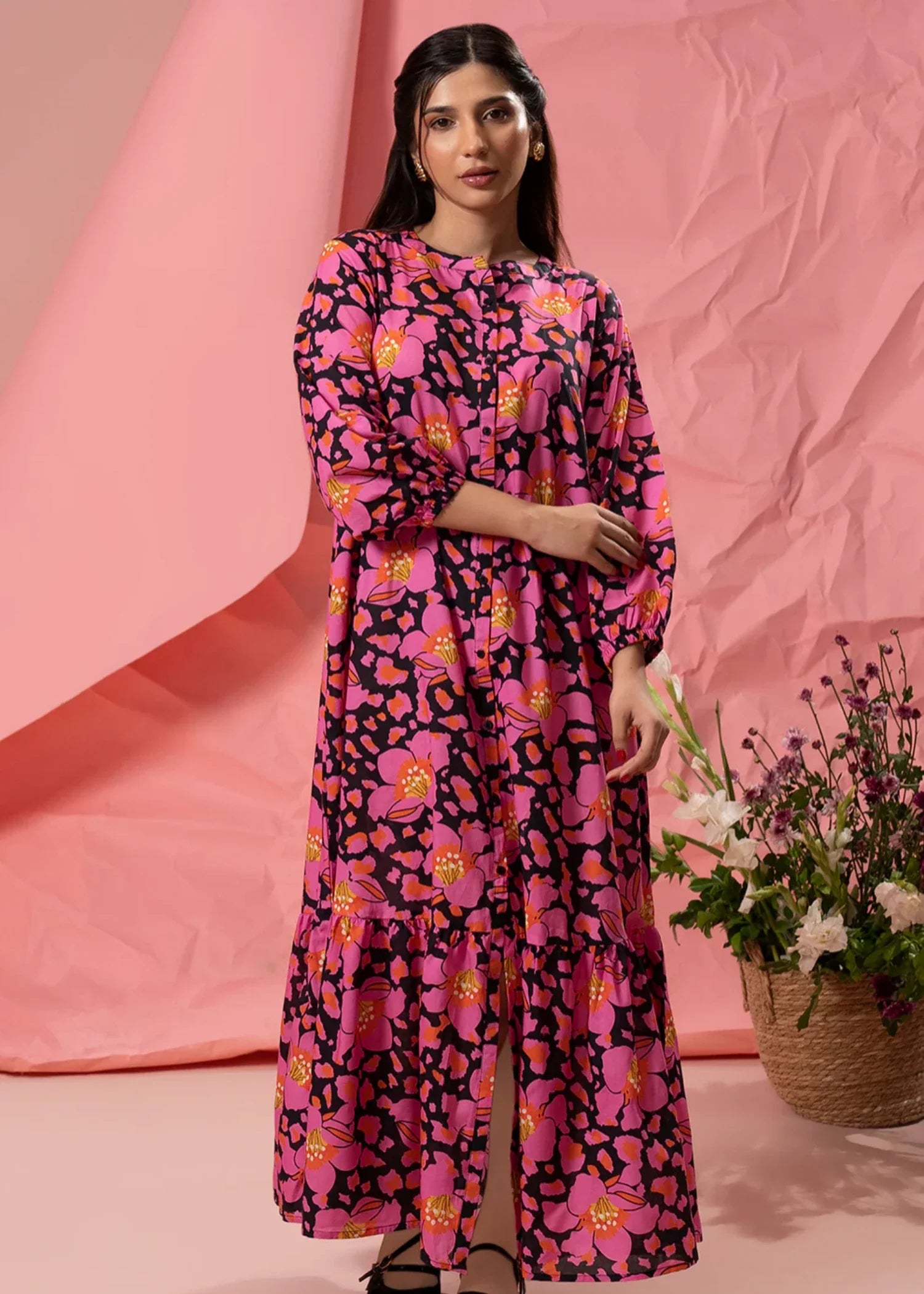 cambric Maxi in Bubblegum pink