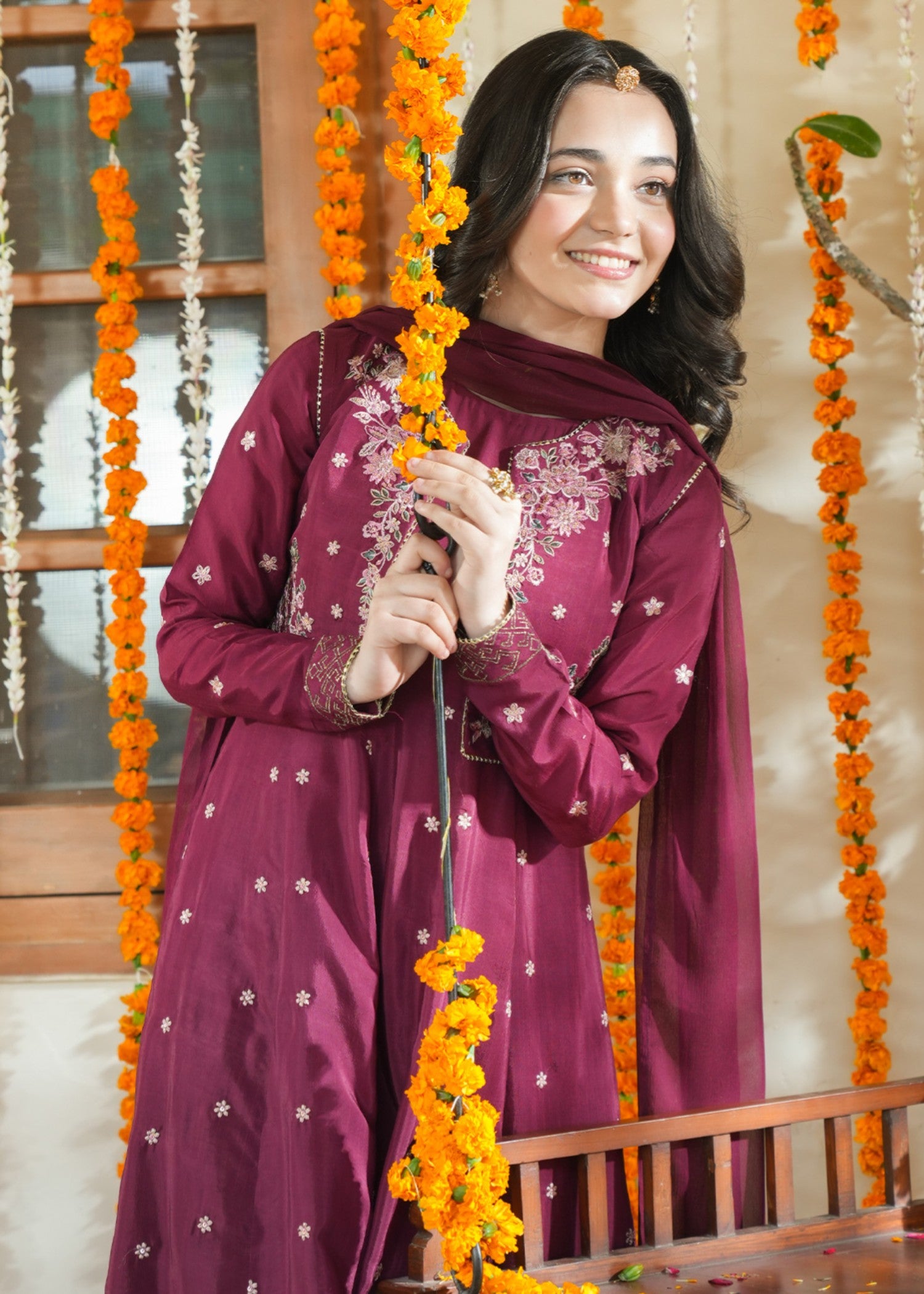 silk Jacket in Fuchsia