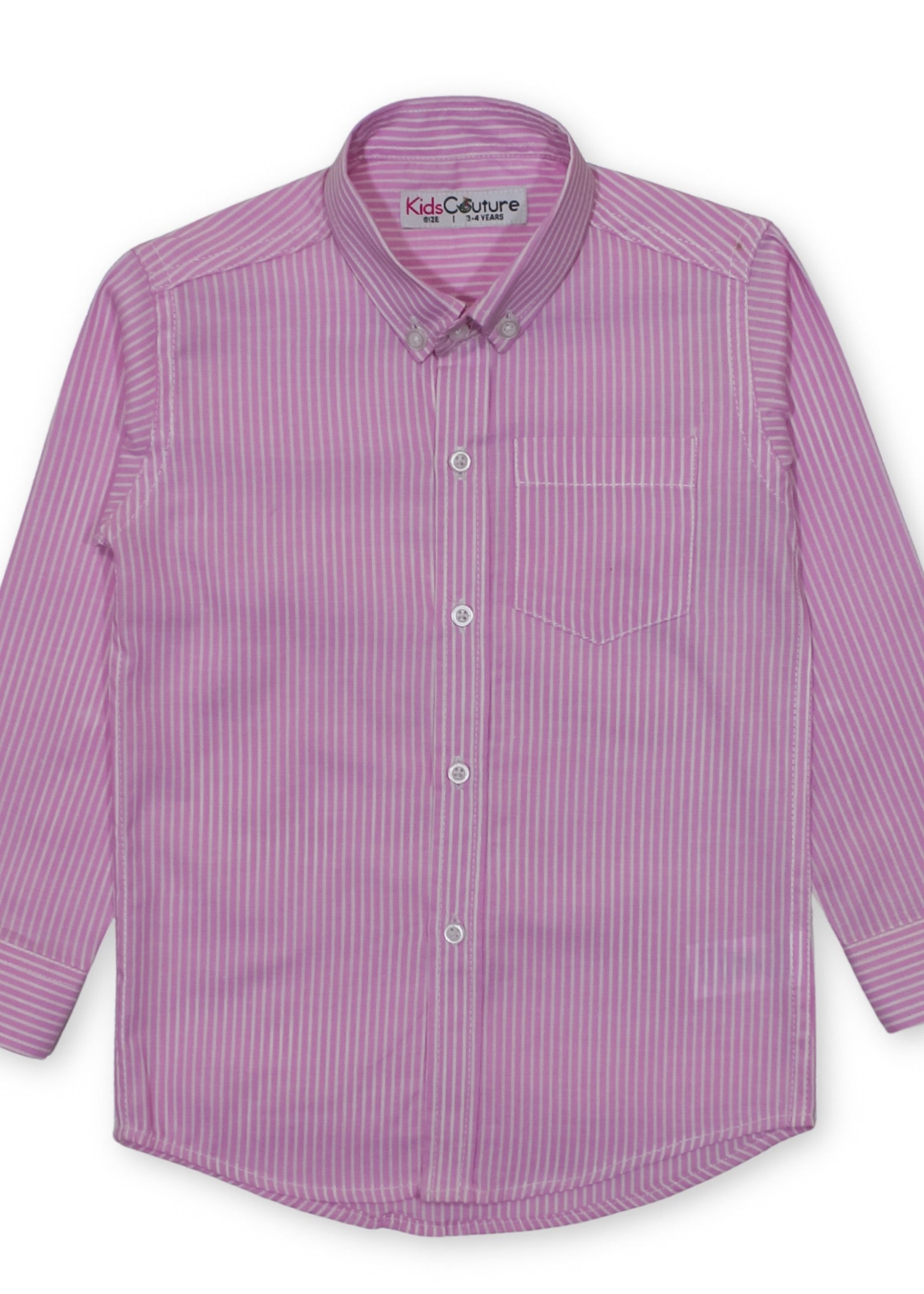 cotton Casual Shirt in Pink, white