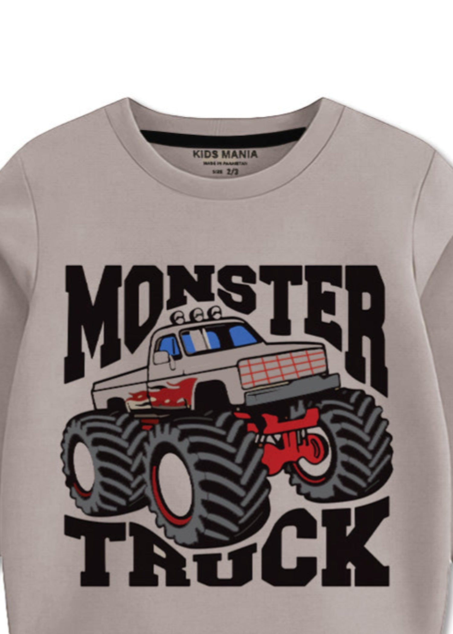 fleece Sweatshirt in Warm grey