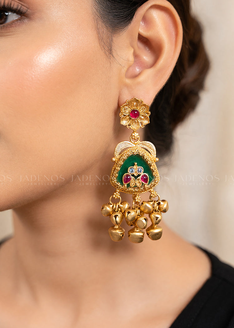 Earrings in Mari gold Color by - Trendy Women Earrings MXA3135