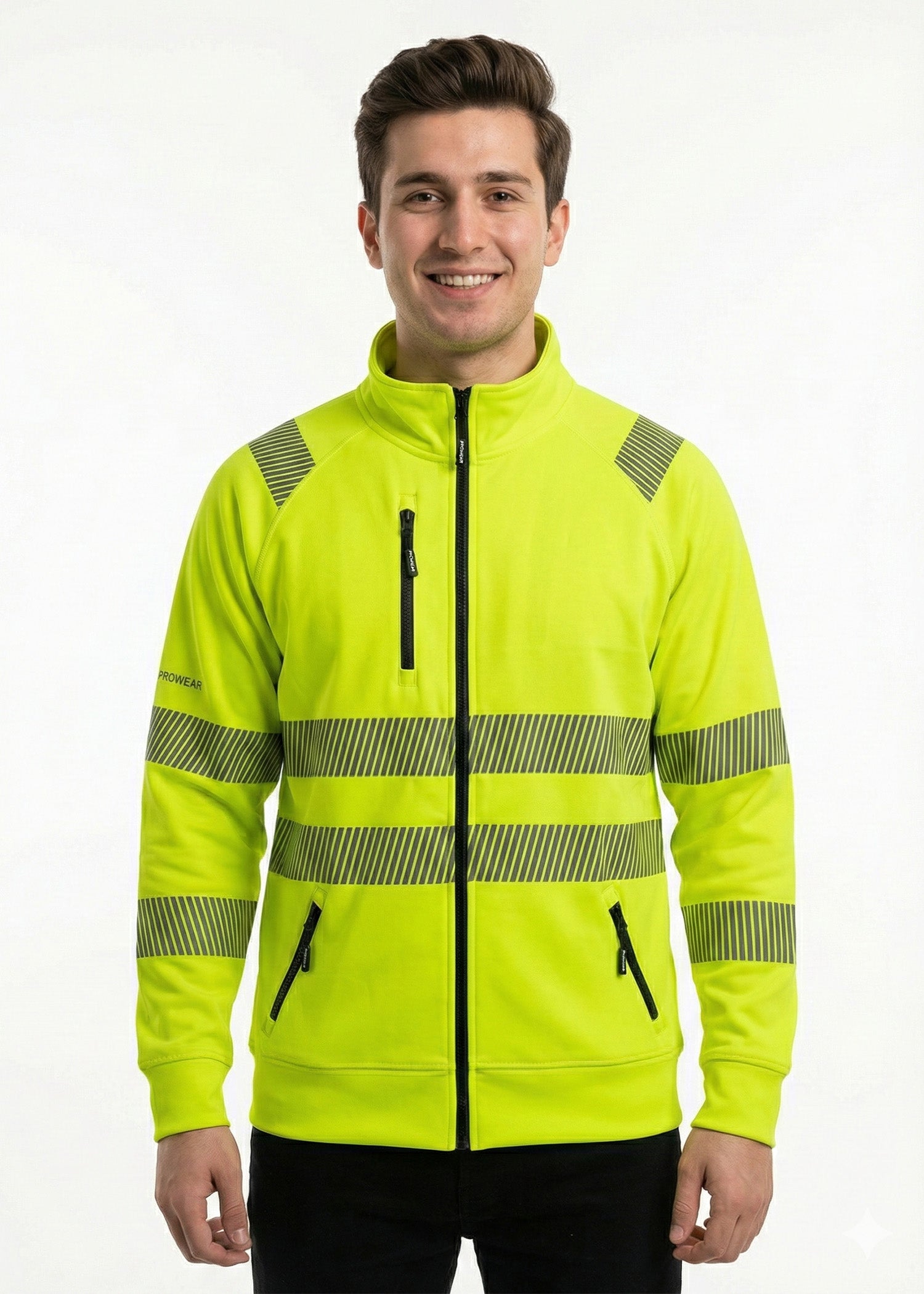 fleece Jacket in Neon green