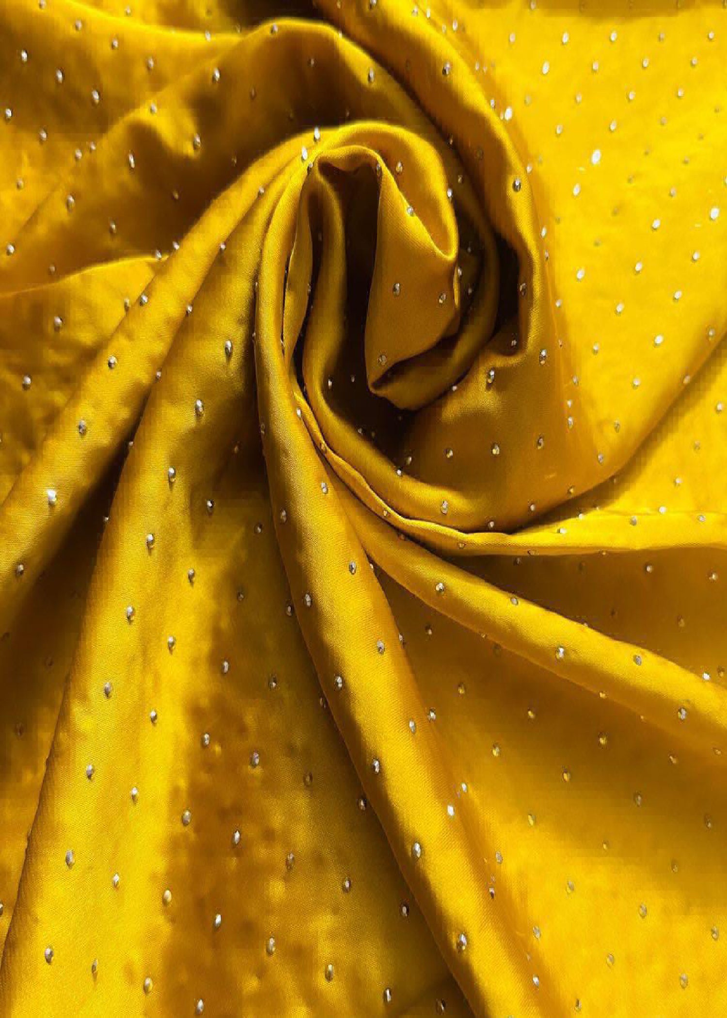 blended grip silk Hijab in Mustard