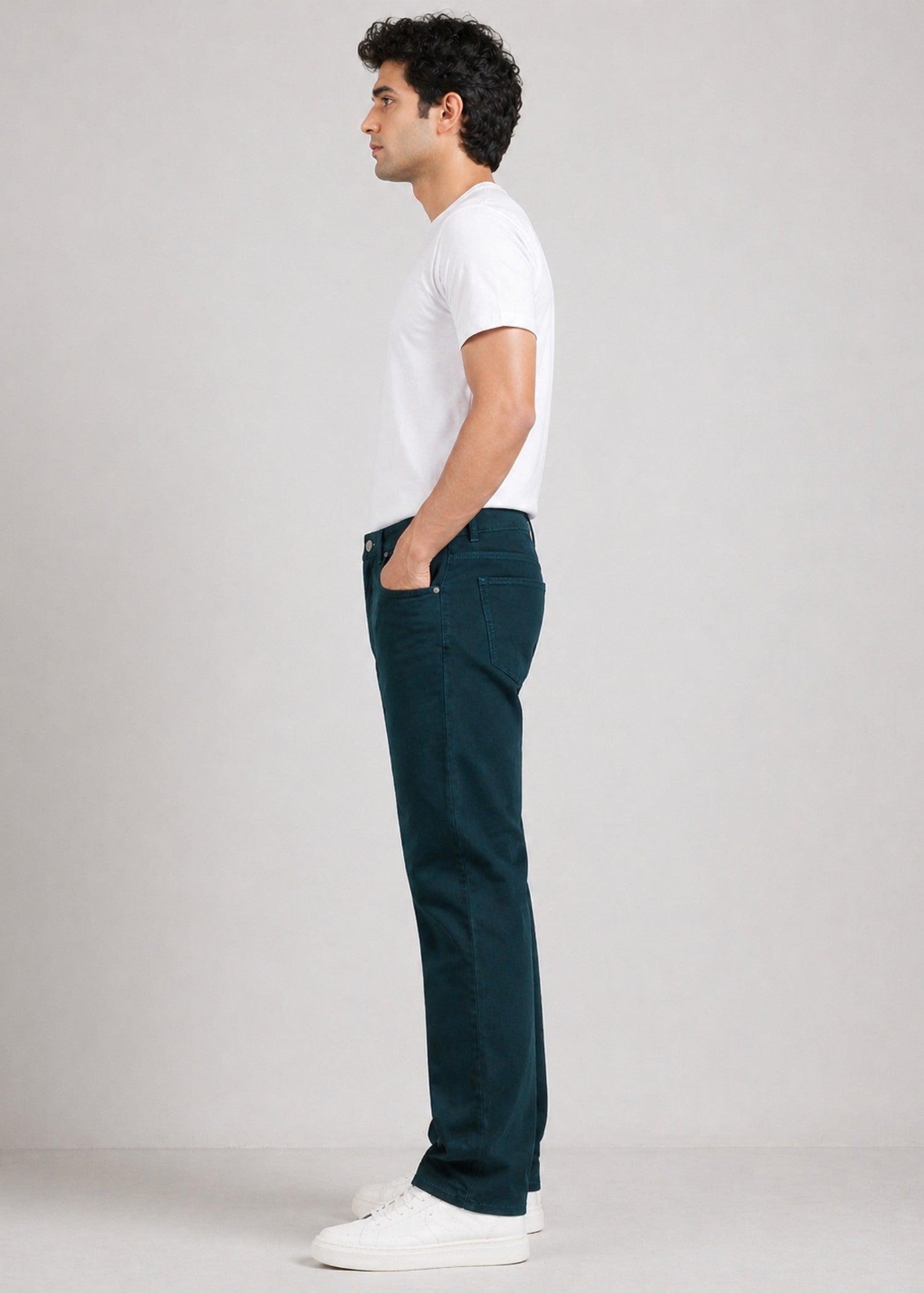 denim Jeans in Dark green