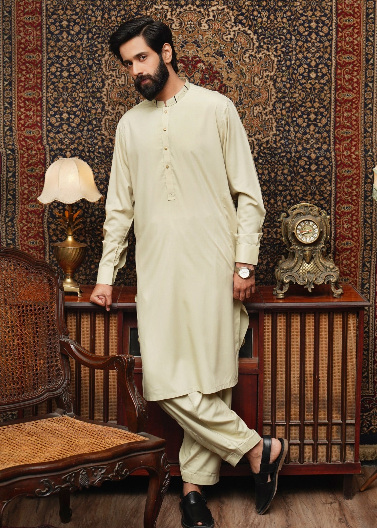 wash & wear Shalwar Kameez in Mint green