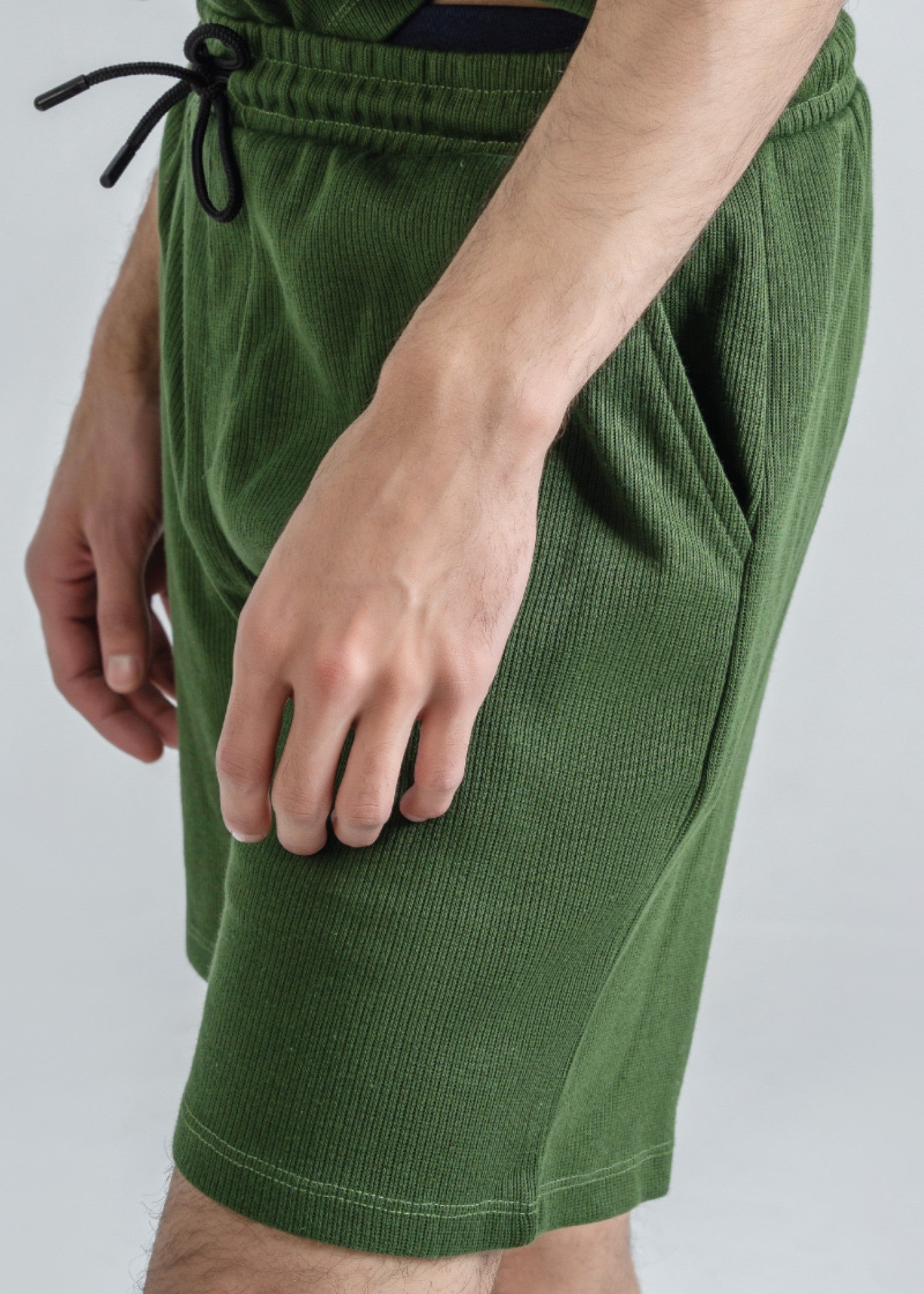 jacquard Shorts in Green