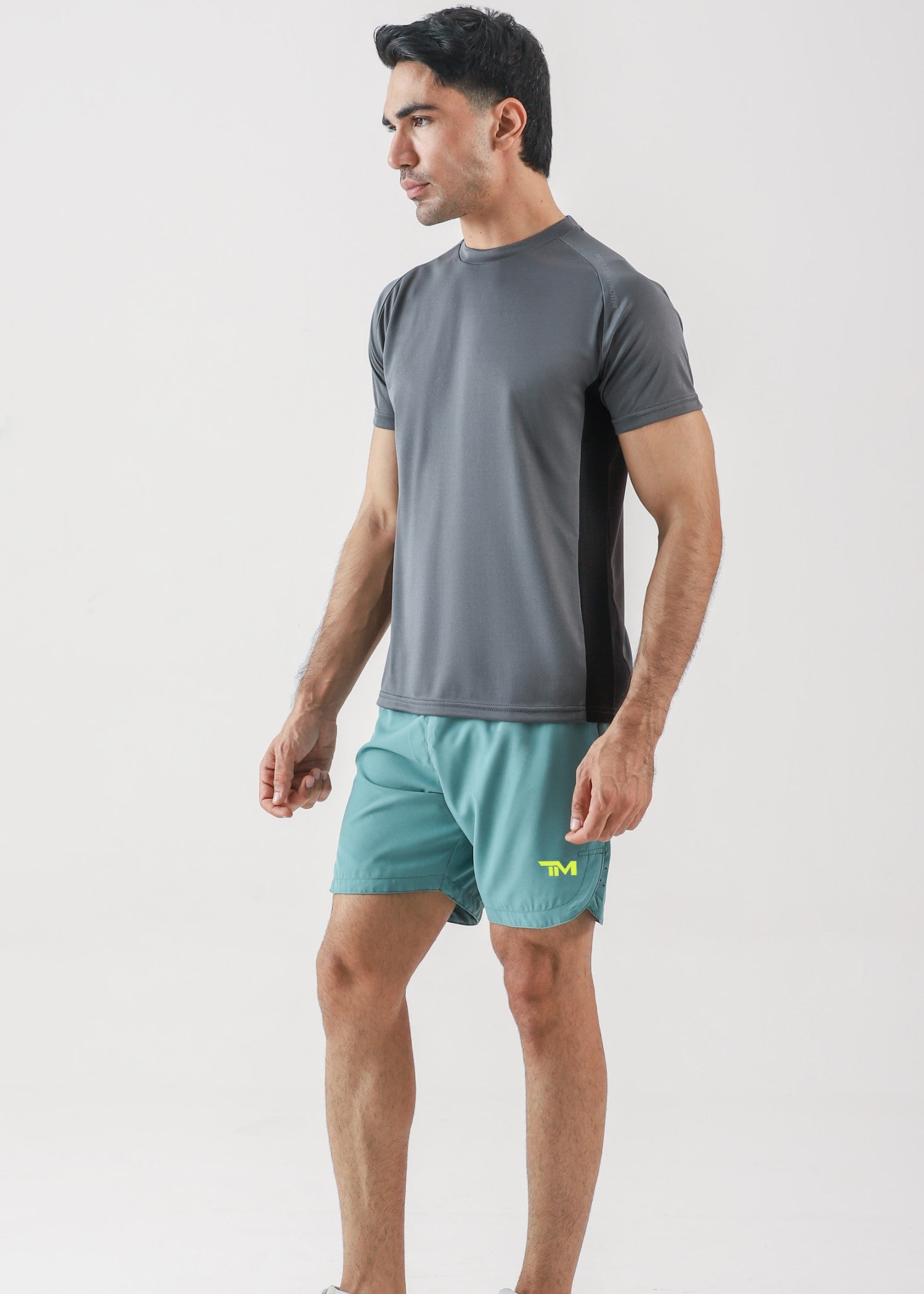 polyester T Shirt in Slate grey