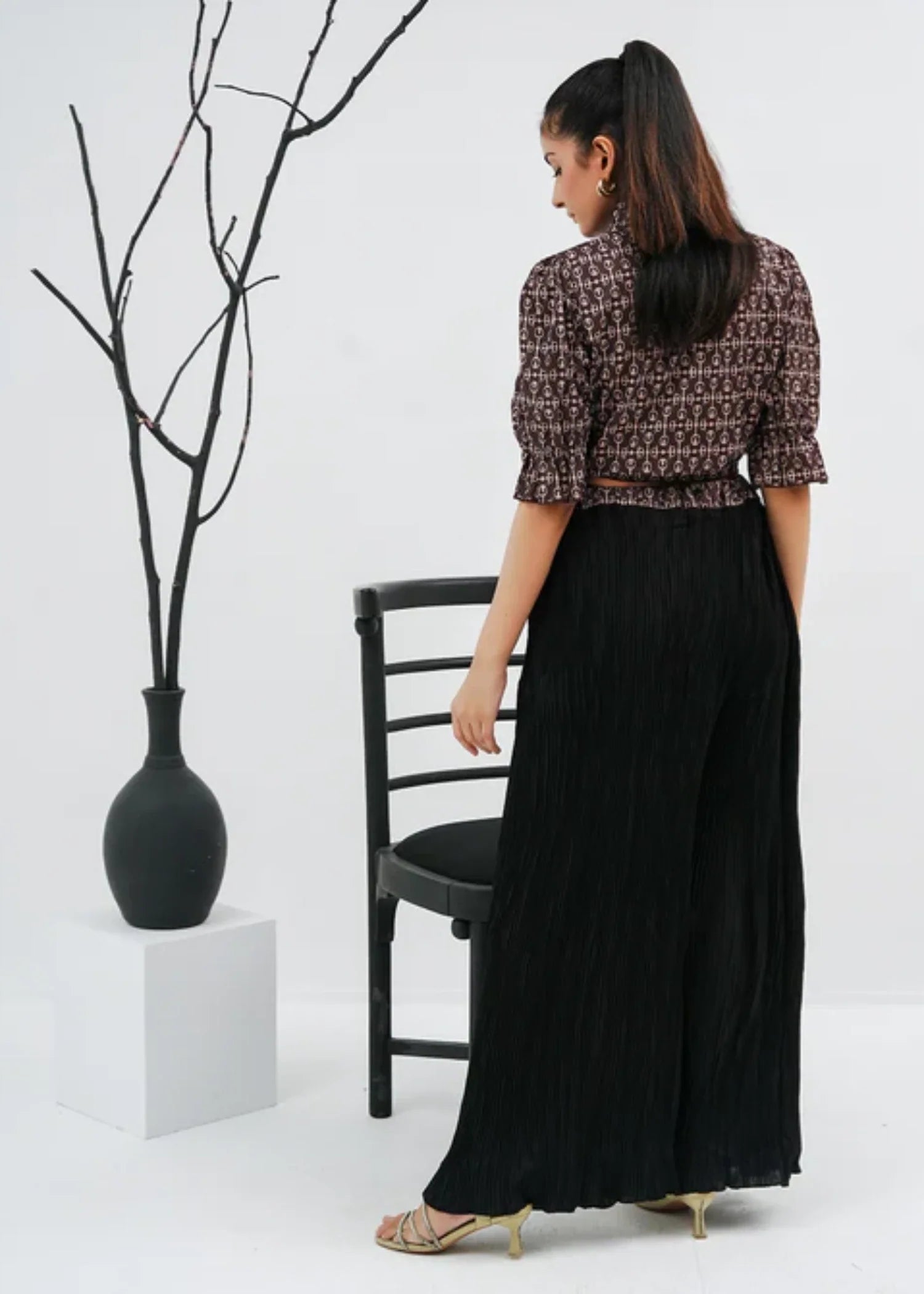 chiffon Co Ord Sets in Brown