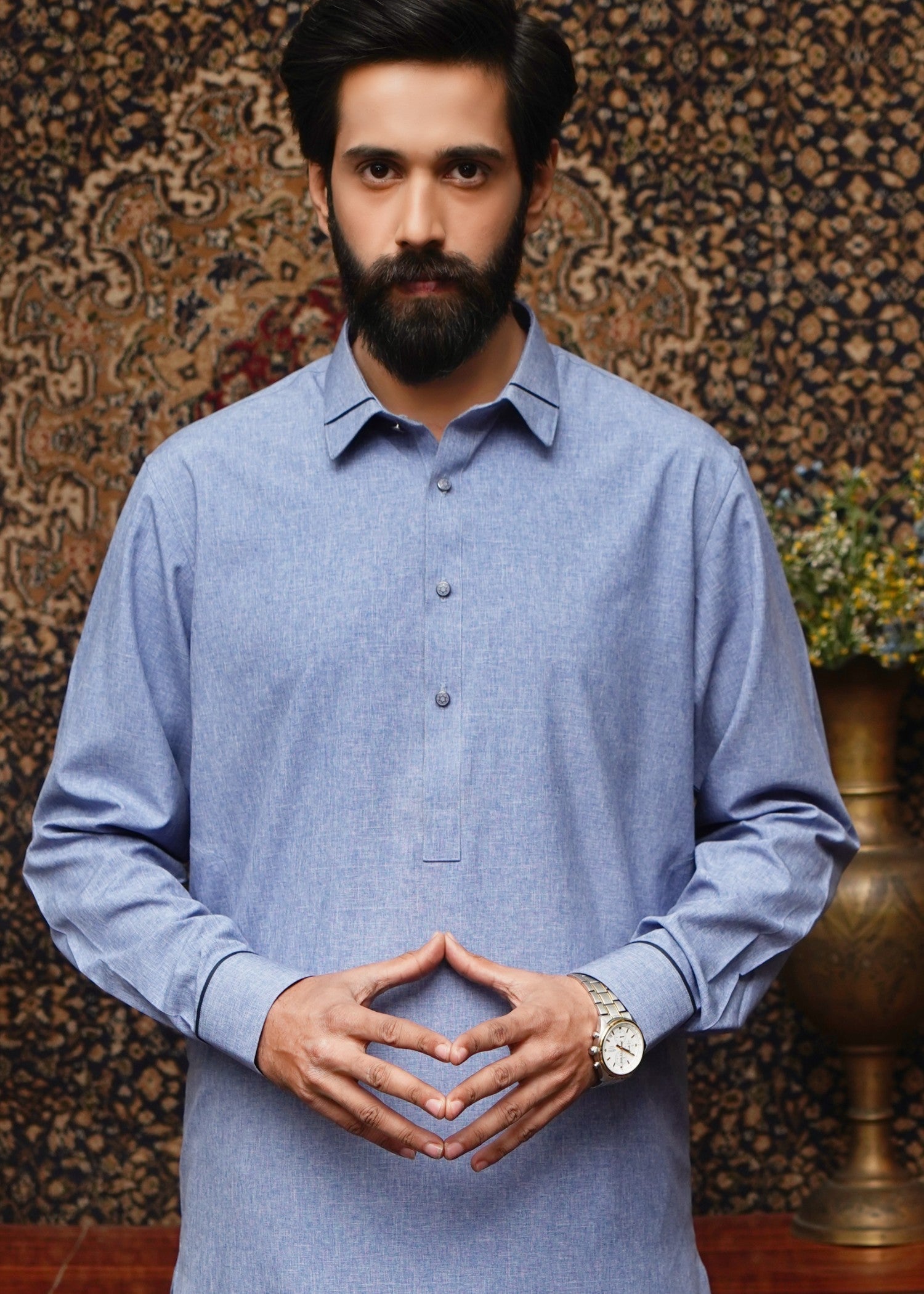 wash & wear Shalwar Kameez in Sky blue
