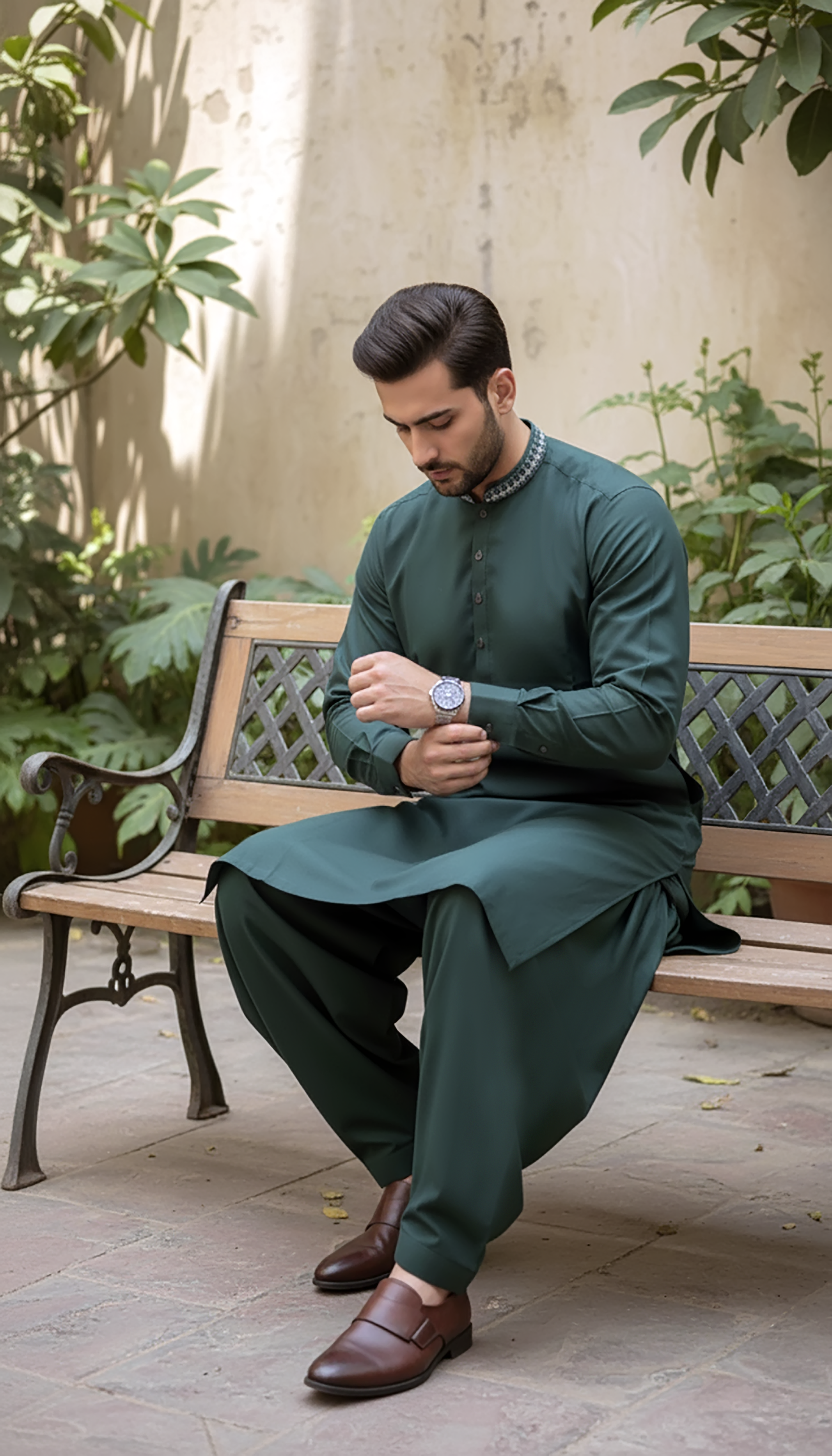 wash & wear Shalwar Kameez in Teal