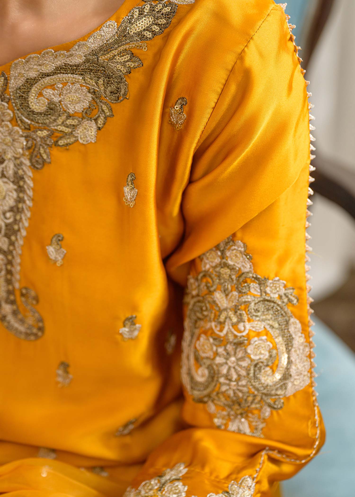 charmuse/shamooz Kurta Set in Mustard