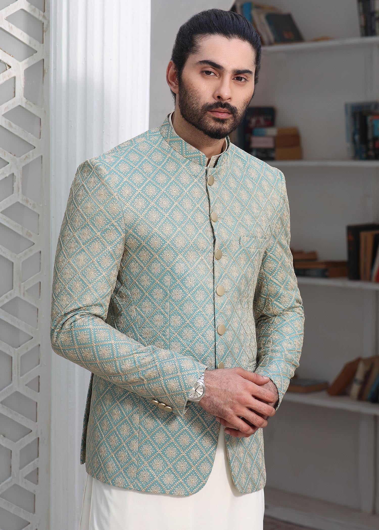 masuri Prince Coat in Mint green